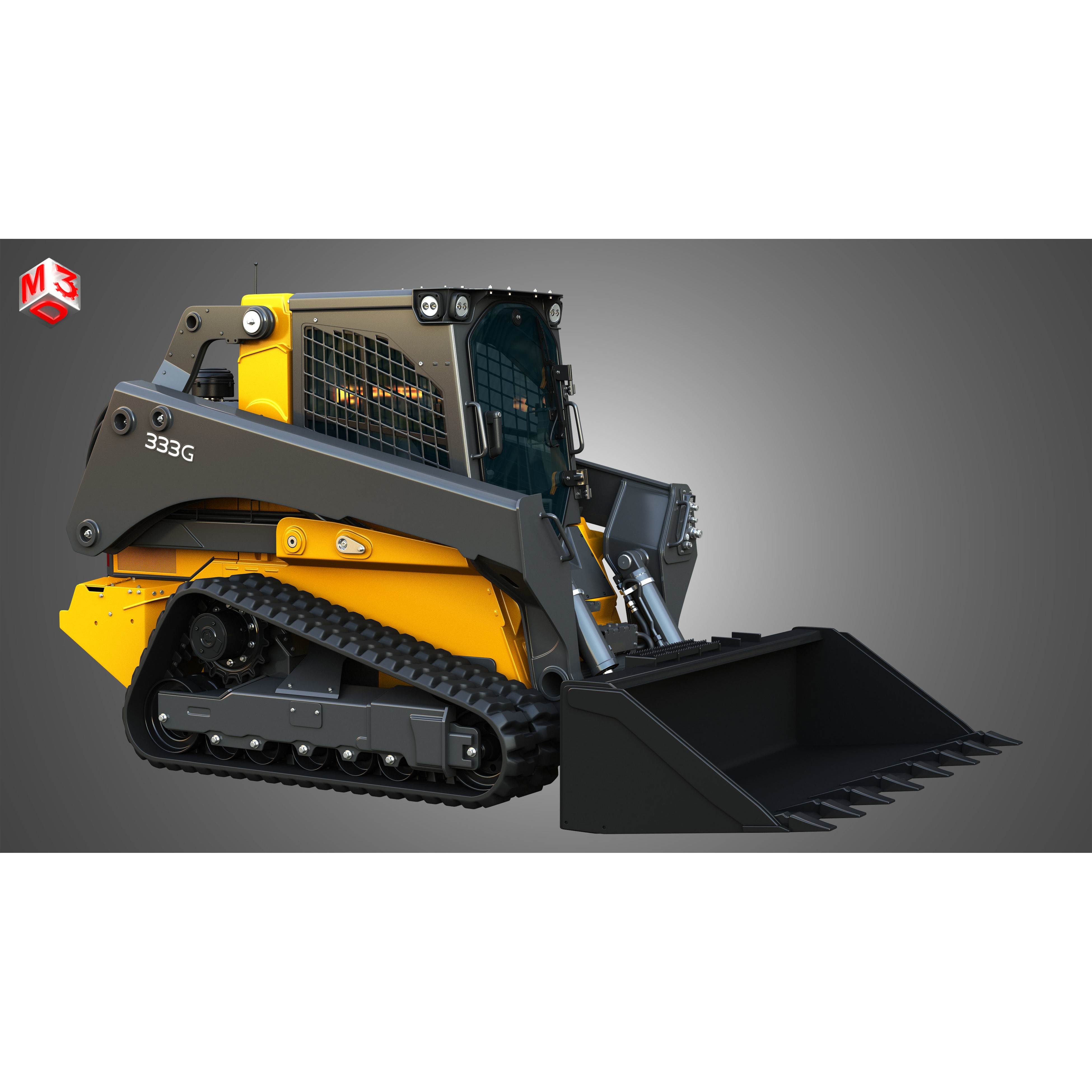 John Deere 333G Compact Track Loader - High-Detail 3D Model - View 19