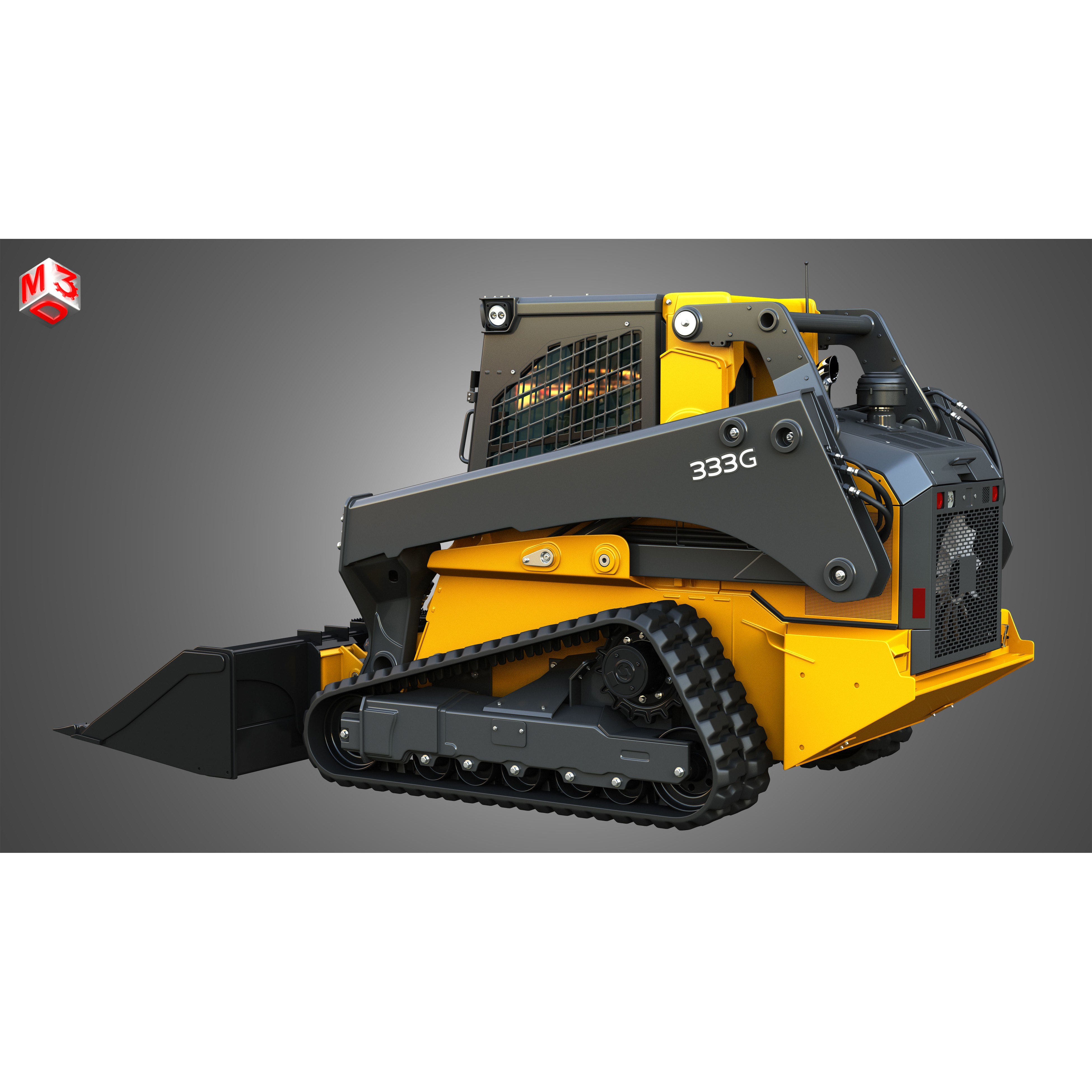 John Deere 333G Compact Track Loader - High-Detail 3D Model - View 20
