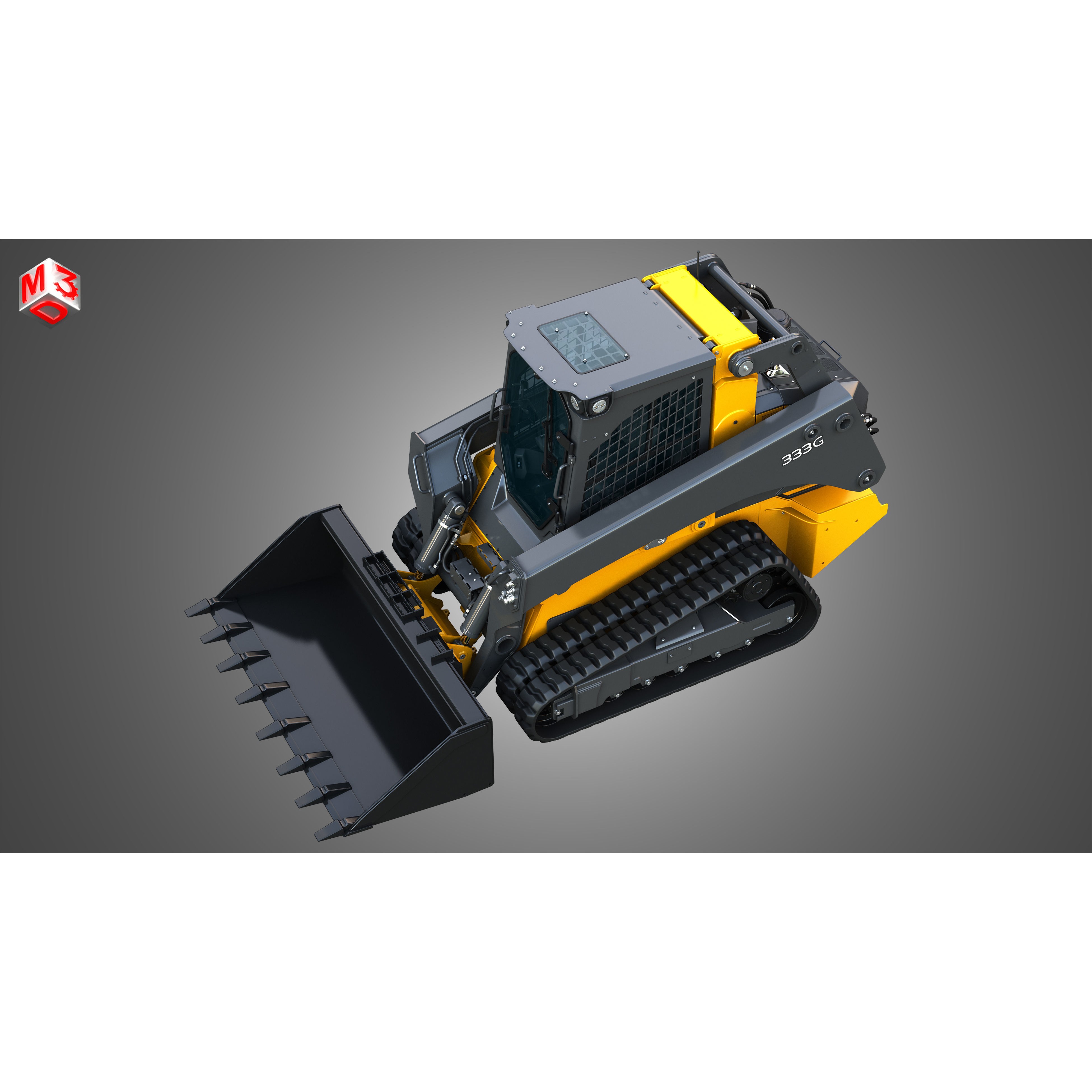 John Deere 333G Compact Track Loader - High-Detail 3D Model - View 21
