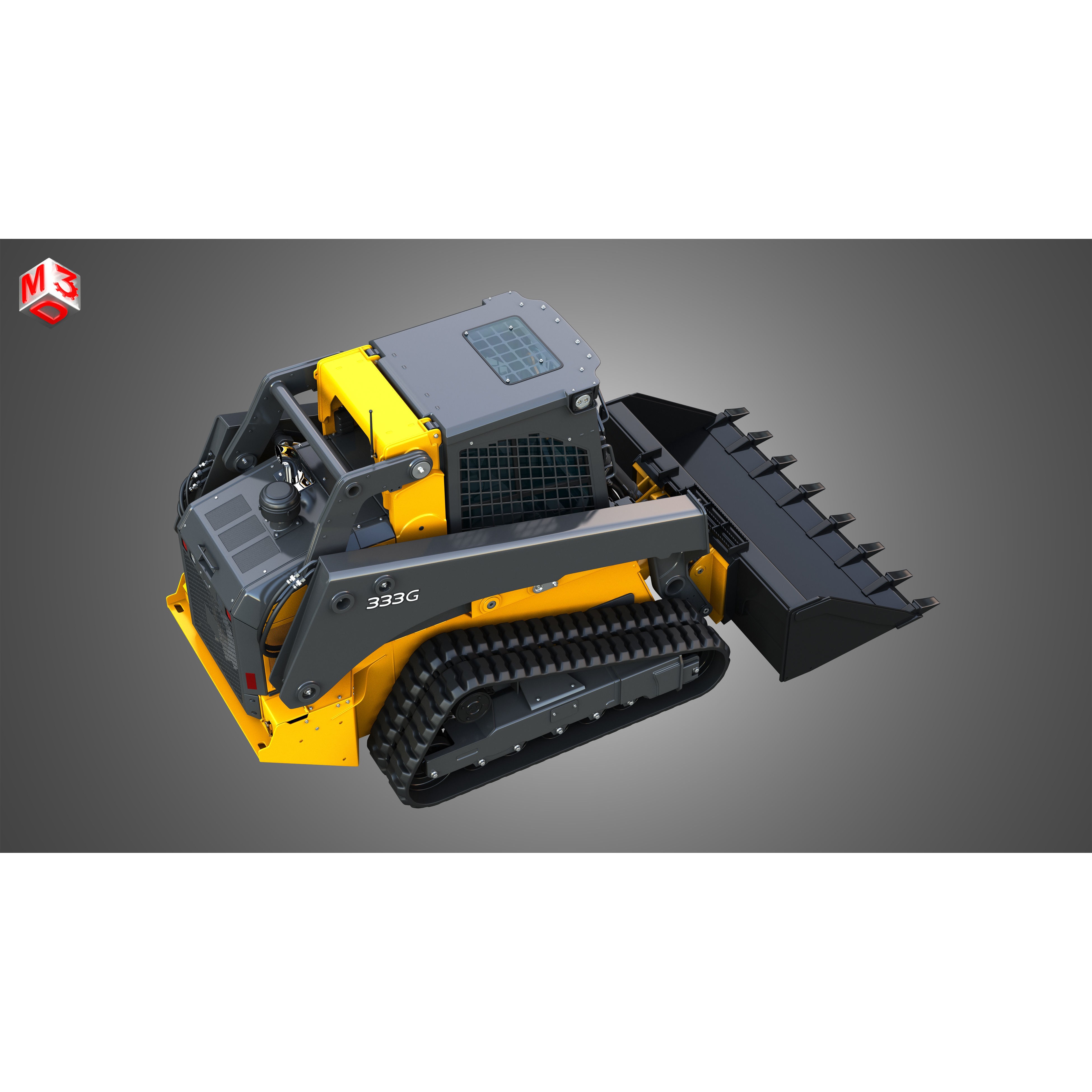 John Deere 333G Compact Track Loader - High-Detail 3D Model - View 22