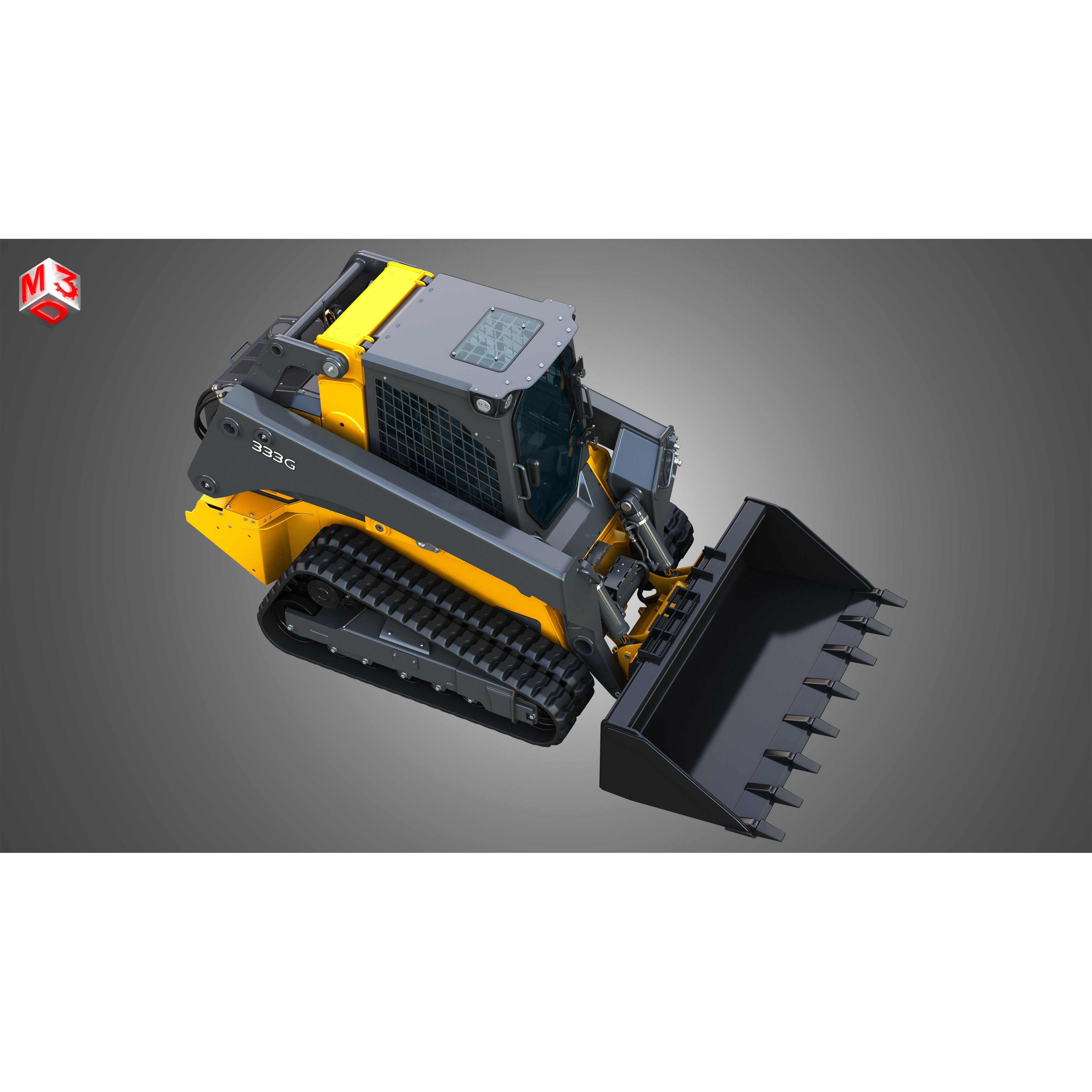 John Deere 333G Compact Track Loader - High-Detail 3D Model - View 23
