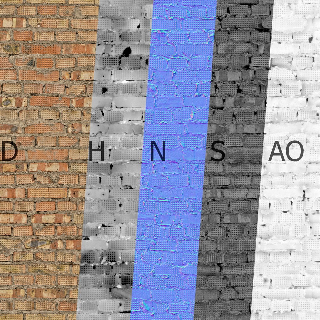 Brick Wall 3D Model – Scanned PBR Texture, 8K Resolution