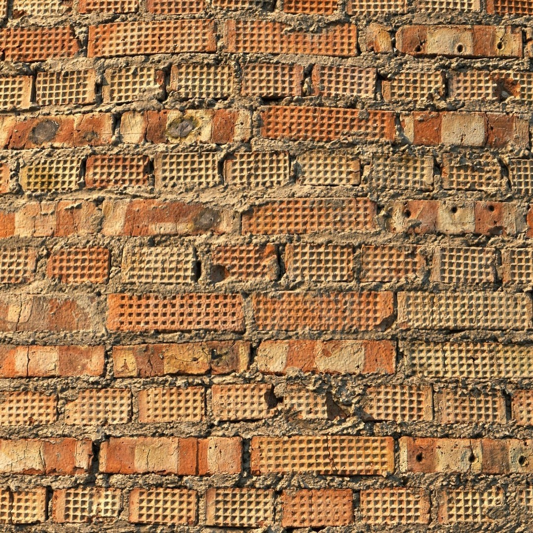 Brick Wall 3D Model – Scanned PBR Texture, 8K Resolution - View 5
