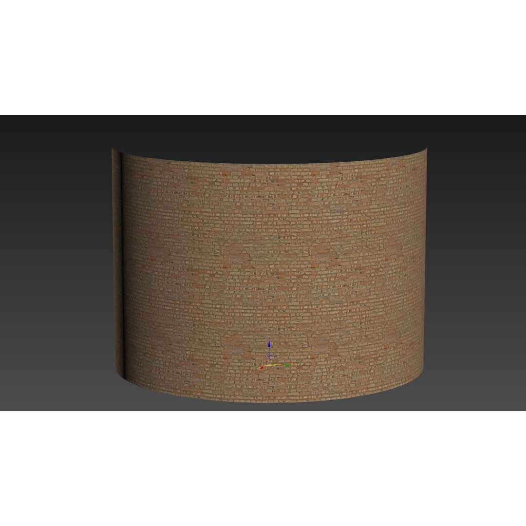 Brick Wall 3D Model – Scanned PBR Texture, 8K Resolution - View 8
