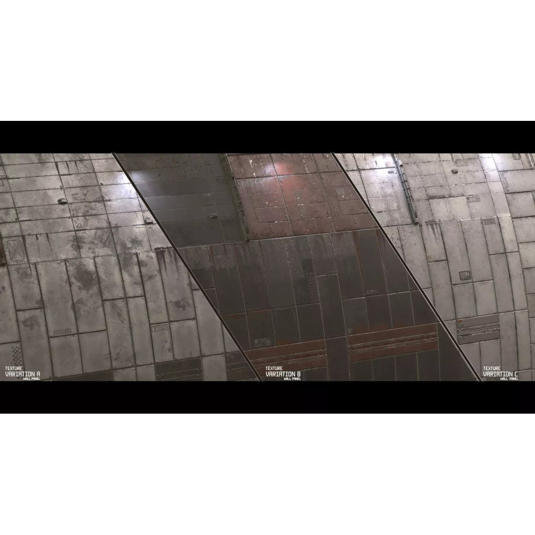 Sci-Fi Wall Panel Texture Set – PBR Textures for Substance Painter - View 2