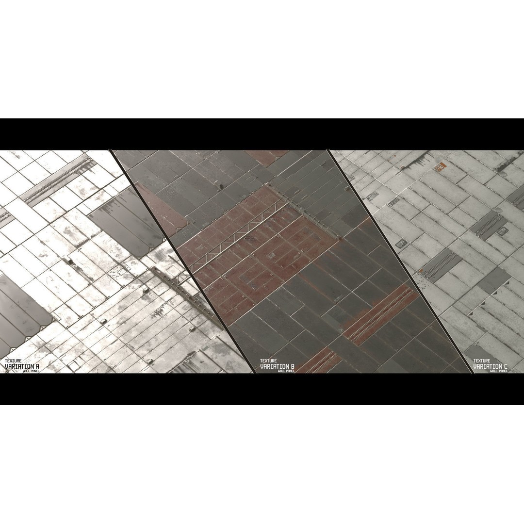 Sci-Fi Wall Panel Texture Set – PBR Textures for Substance Painter - View 4