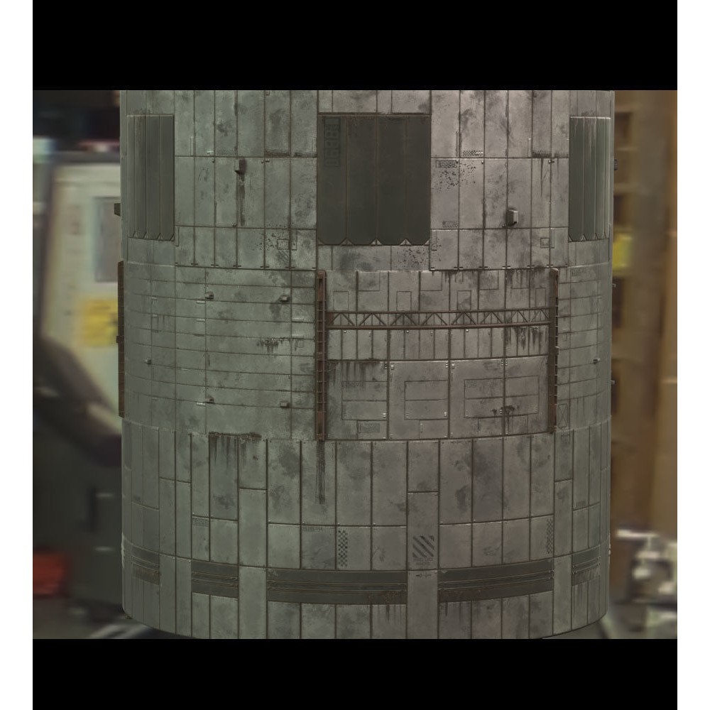Sci-Fi Wall Panel Texture Set – PBR Textures for Substance Painter - View 6