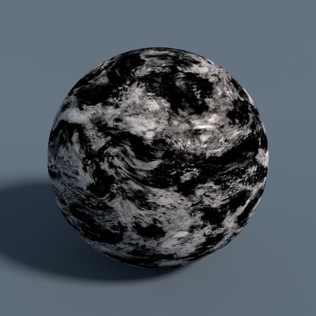 Cloud Map Pack 3D Model – Low Poly 16K Textures for Space - View 10