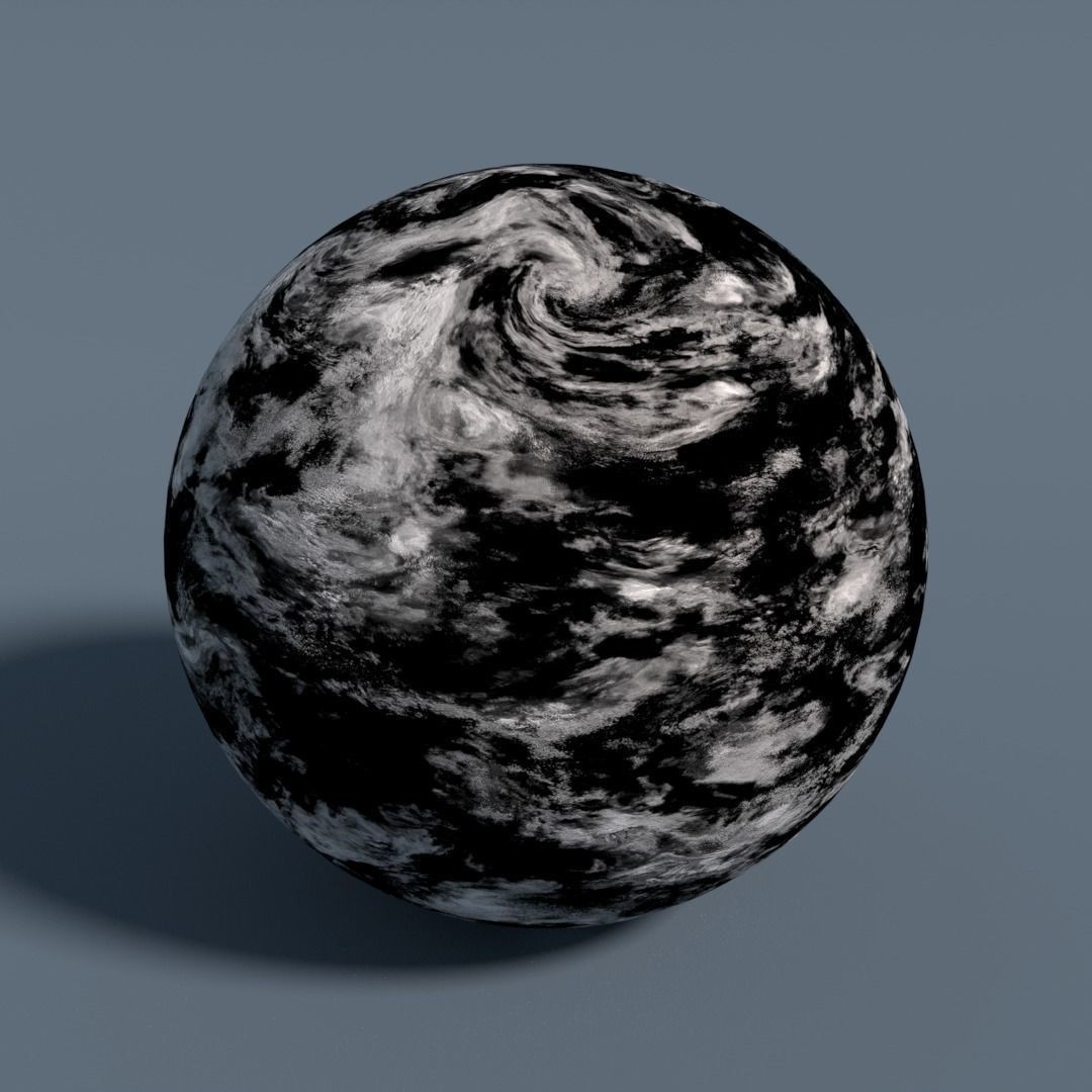 Cloud Map Pack 3D Model – Low Poly 16K Textures for Space - View 11