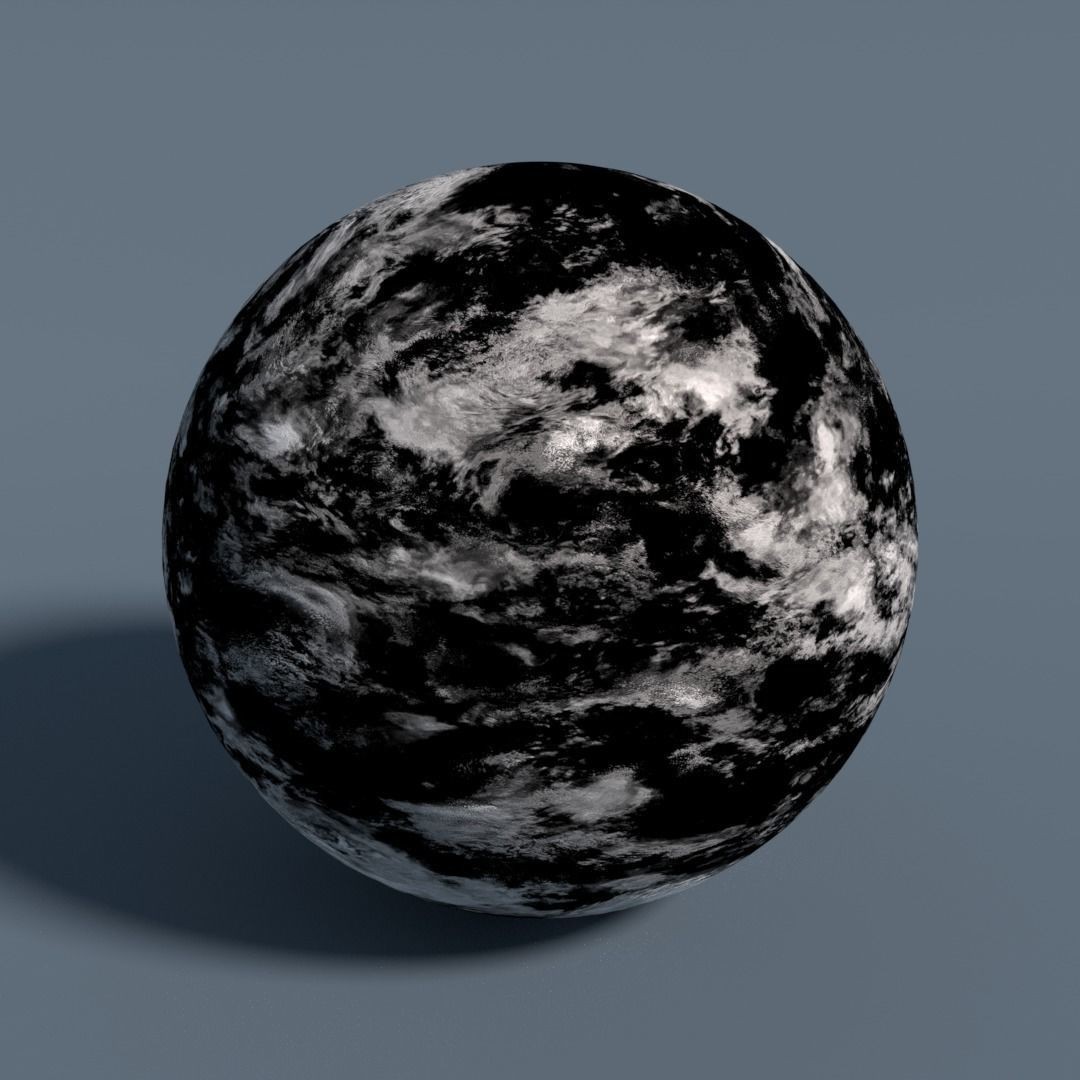 Cloud Map Pack 3D Model – Low Poly 16K Textures for Space - View 12