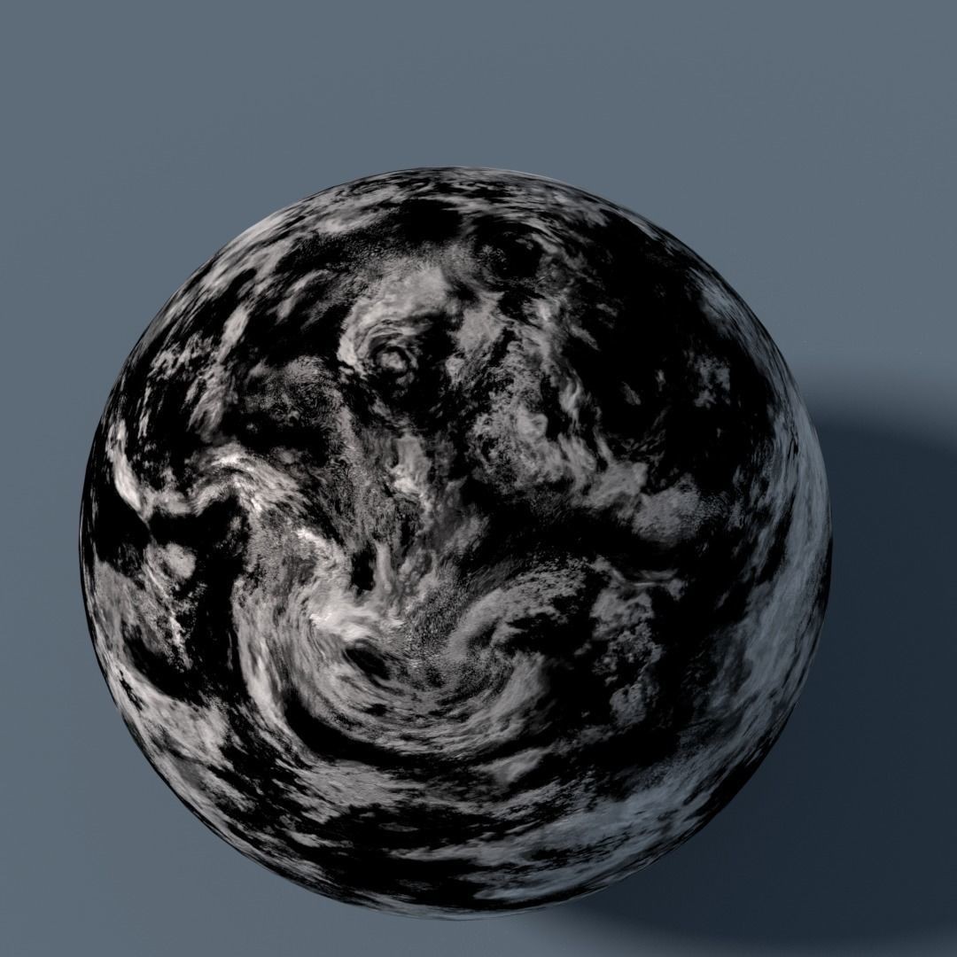 Cloud Map Pack 3D Model – Low Poly 16K Textures for Space - View 28