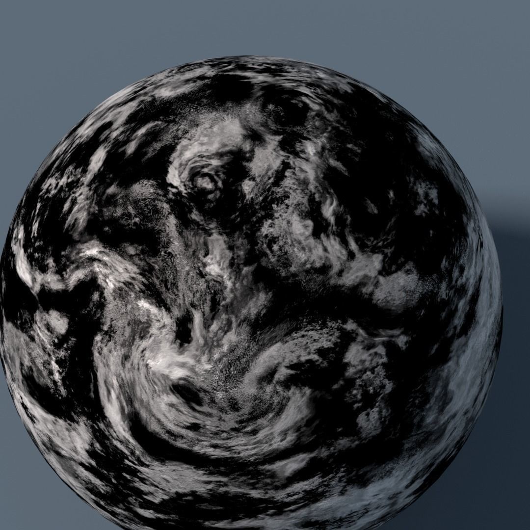 Cloud Map Pack 3D Model – Low Poly 16K Textures for Space - View 29