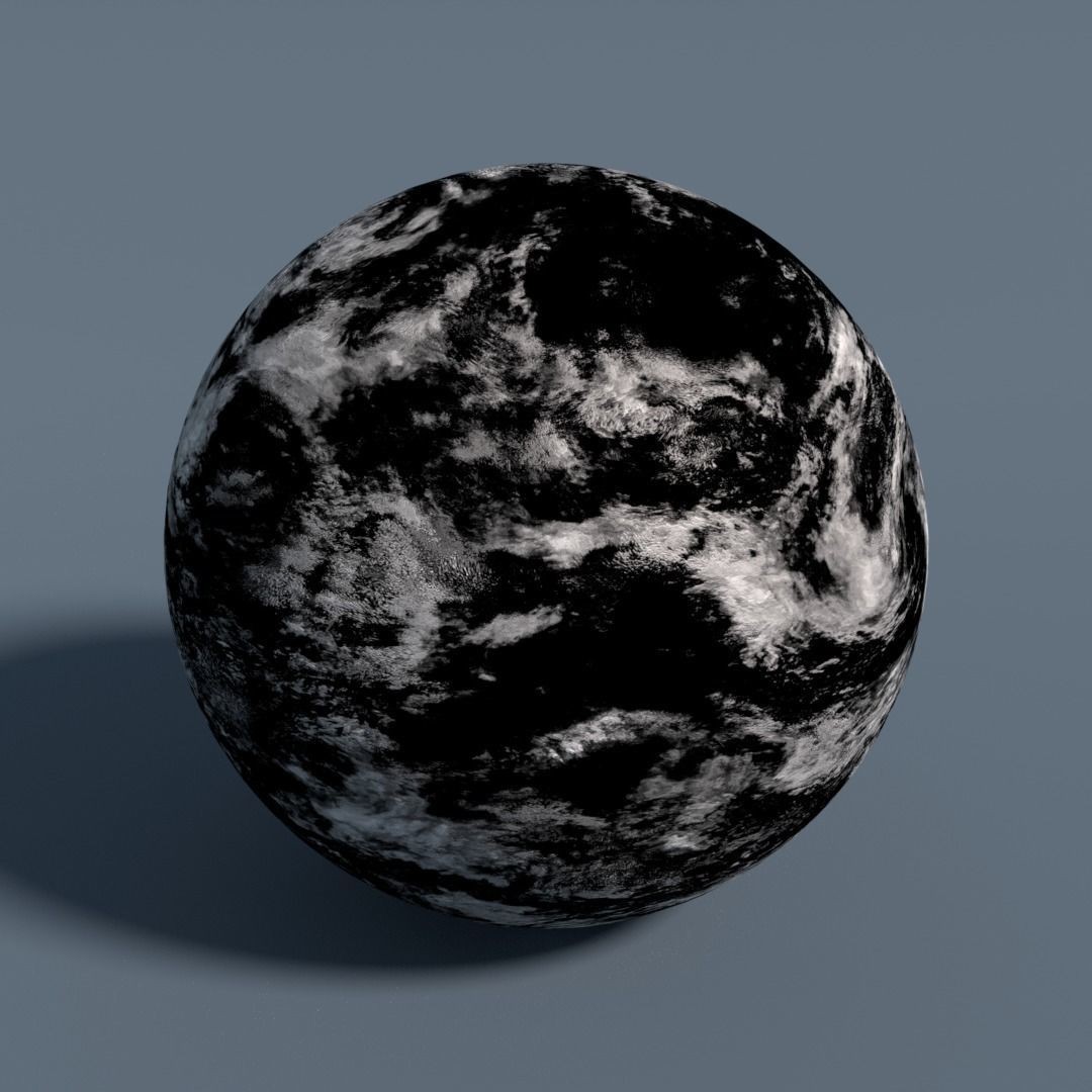 Cloud Map Pack 3D Model – Low Poly 16K Textures for Space - View 7