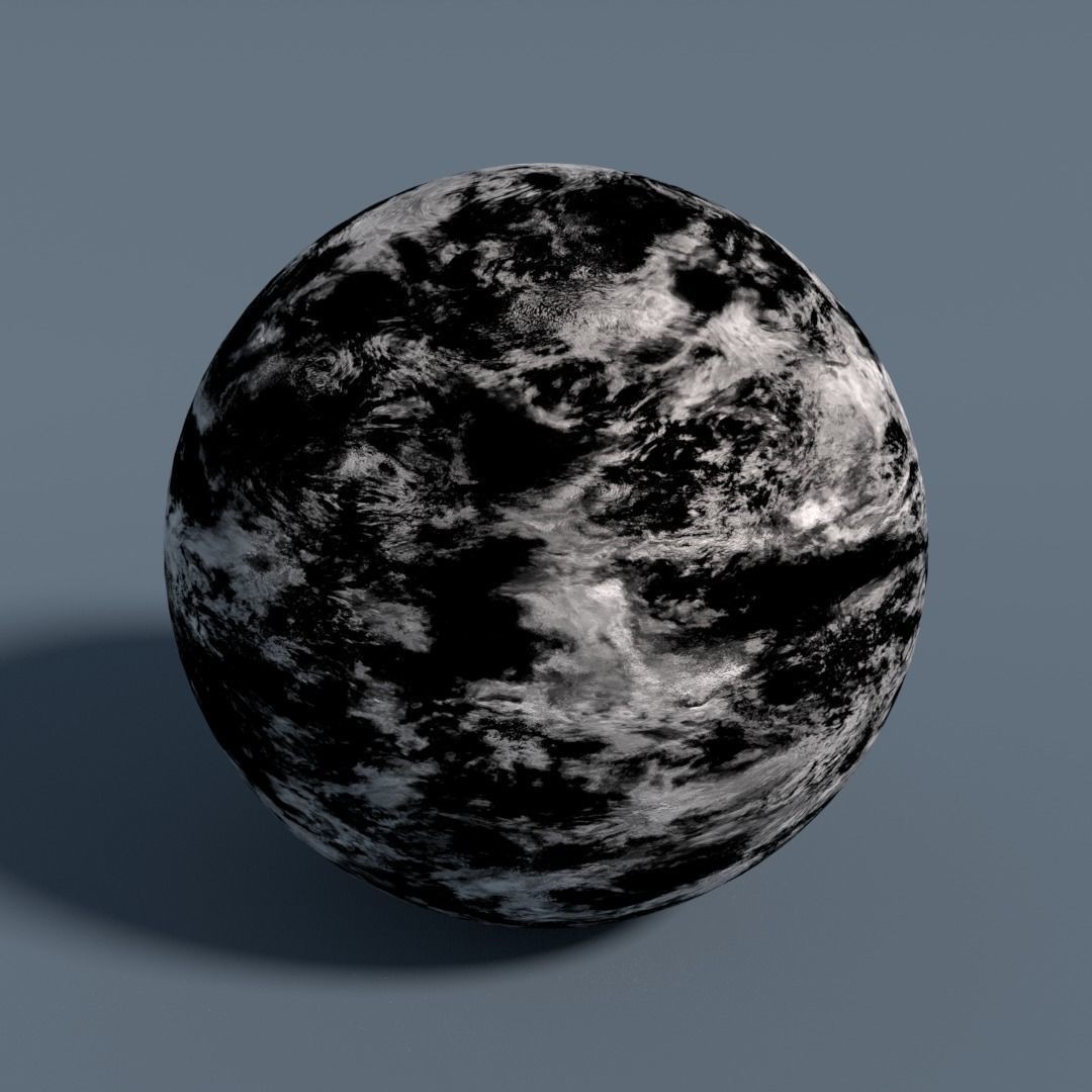 Cloud Map Pack 3D Model – Low Poly 16K Textures for Space - View 9
