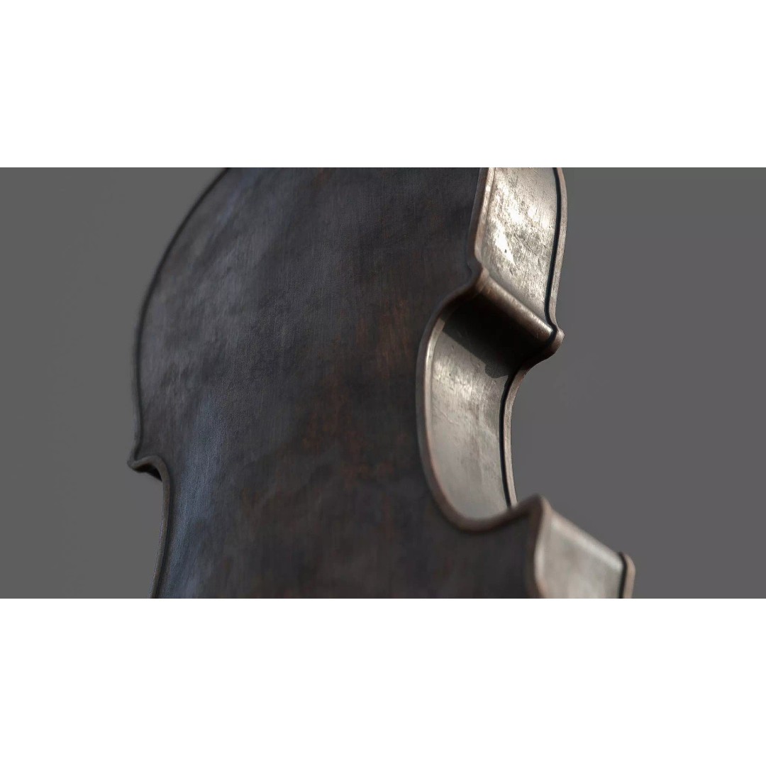 Violin 3D Model – High Quality PBR Textures, FBX & OBJ Formats - View 13