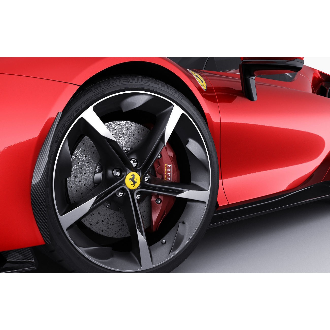 Ferrari SF90 Stradale - High-Detail Game-Ready 3D Model - View 13