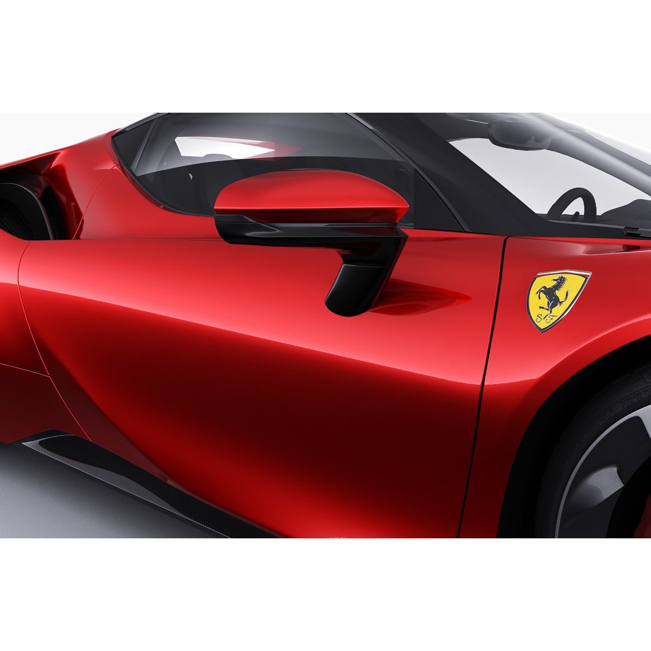 Ferrari SF90 Stradale - High-Detail Game-Ready 3D Model - View 16
