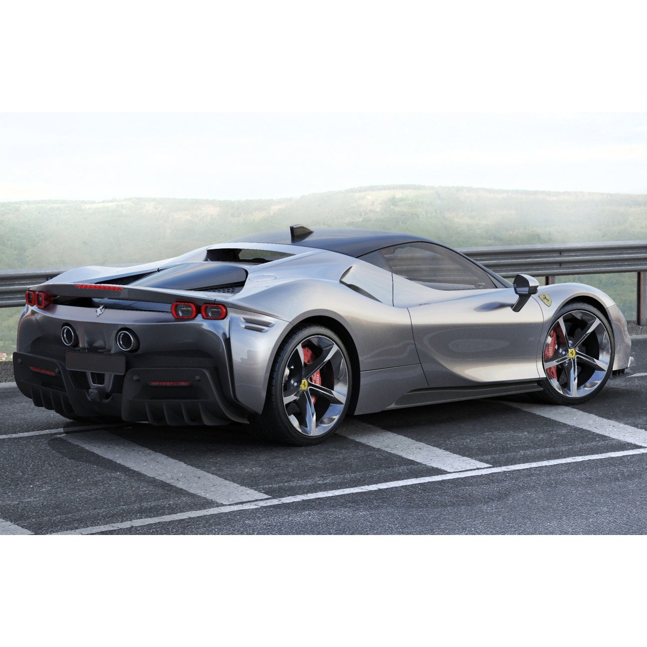 Ferrari SF90 Stradale - High-Detail Game-Ready 3D Model - View 20