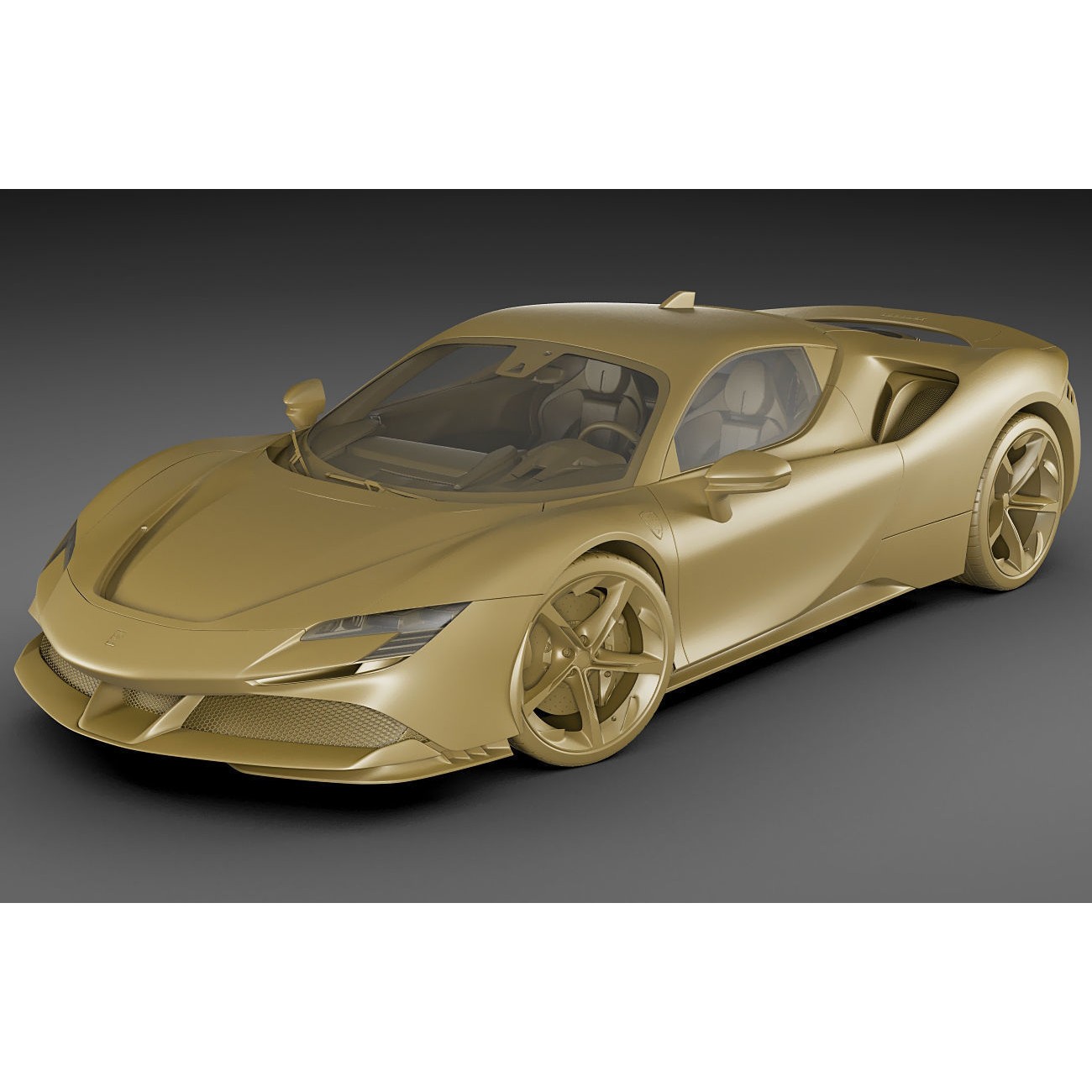 Ferrari SF90 Stradale - High-Detail Game-Ready 3D Model - View 21