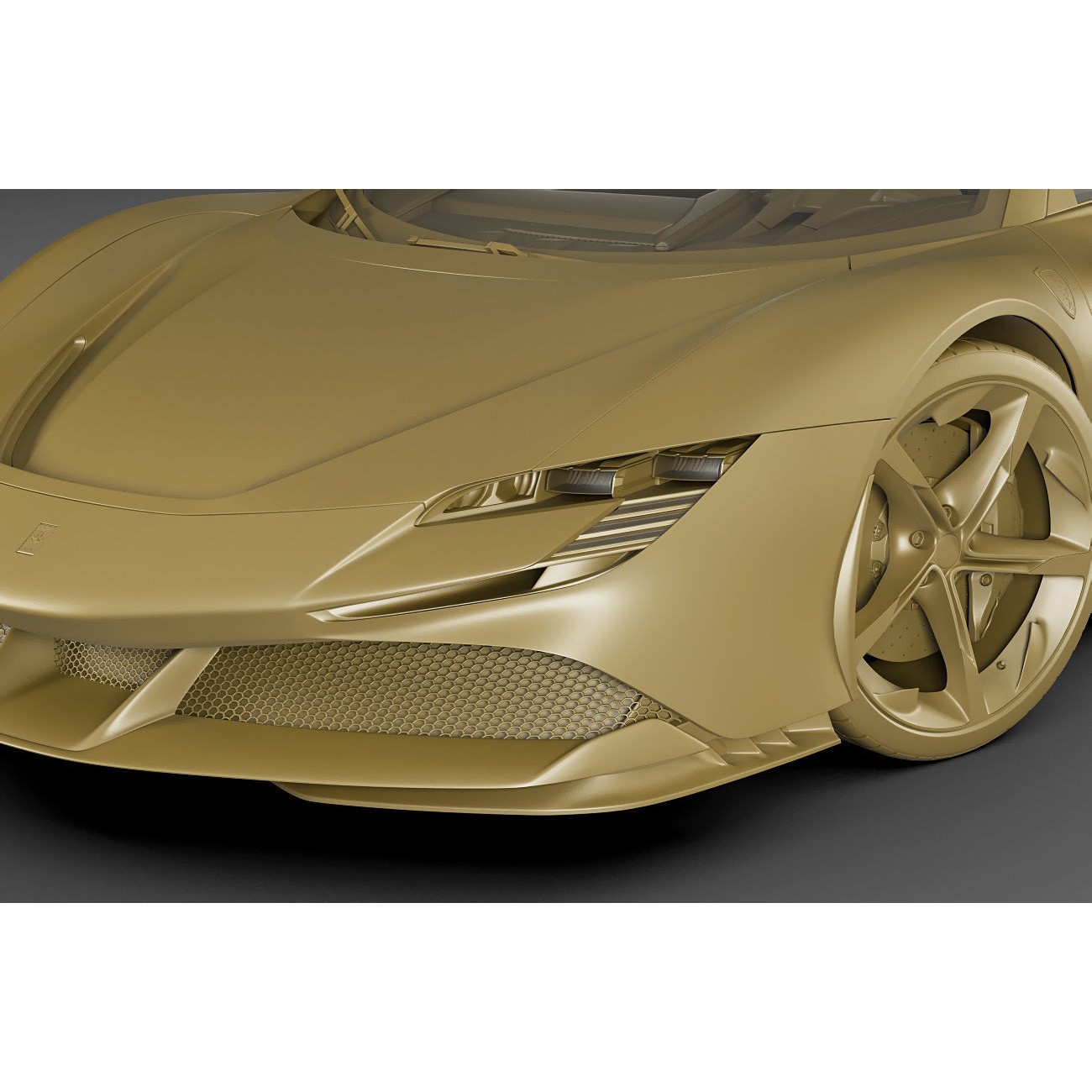 Ferrari SF90 Stradale - High-Detail Game-Ready 3D Model - View 23