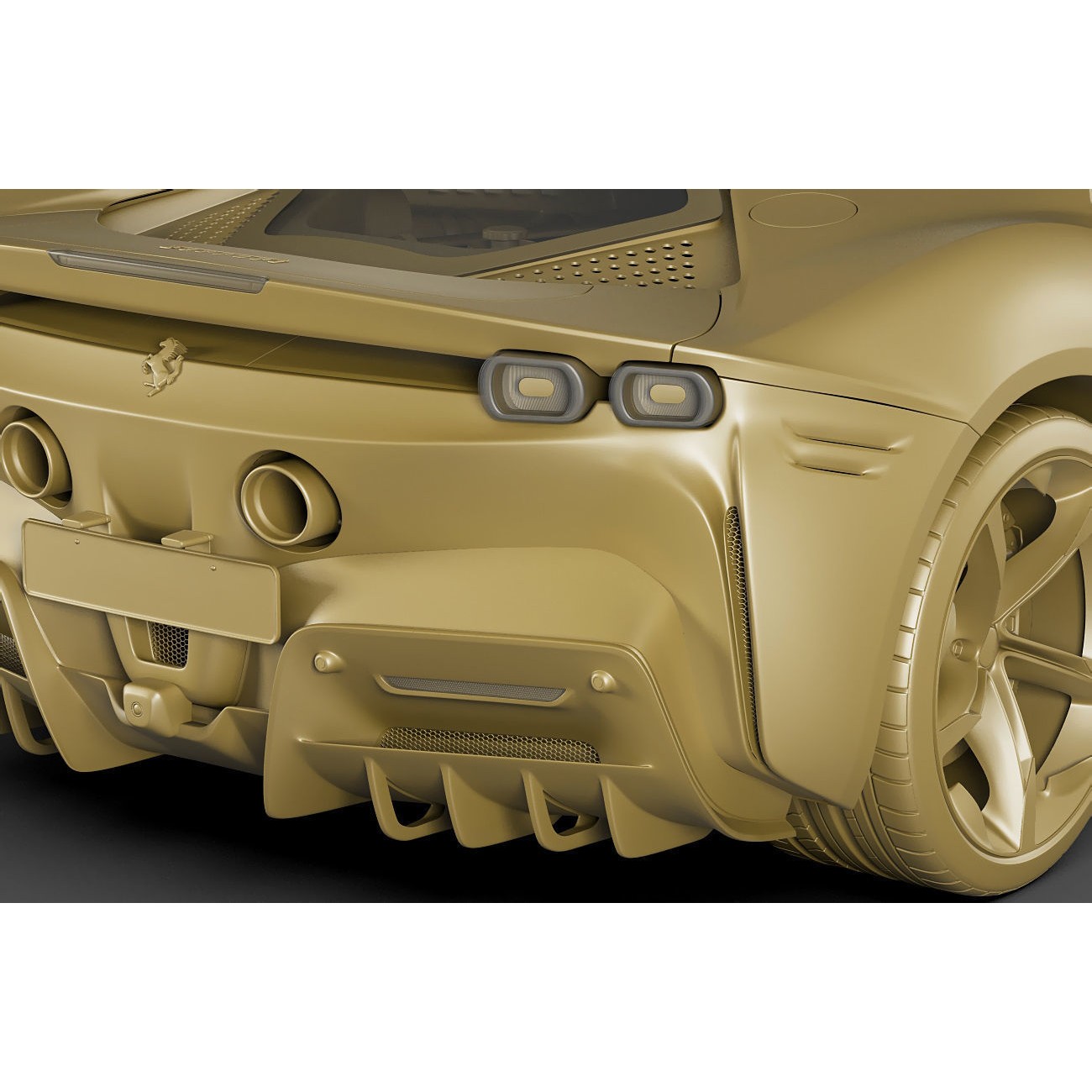 Ferrari SF90 Stradale - High-Detail Game-Ready 3D Model - View 24