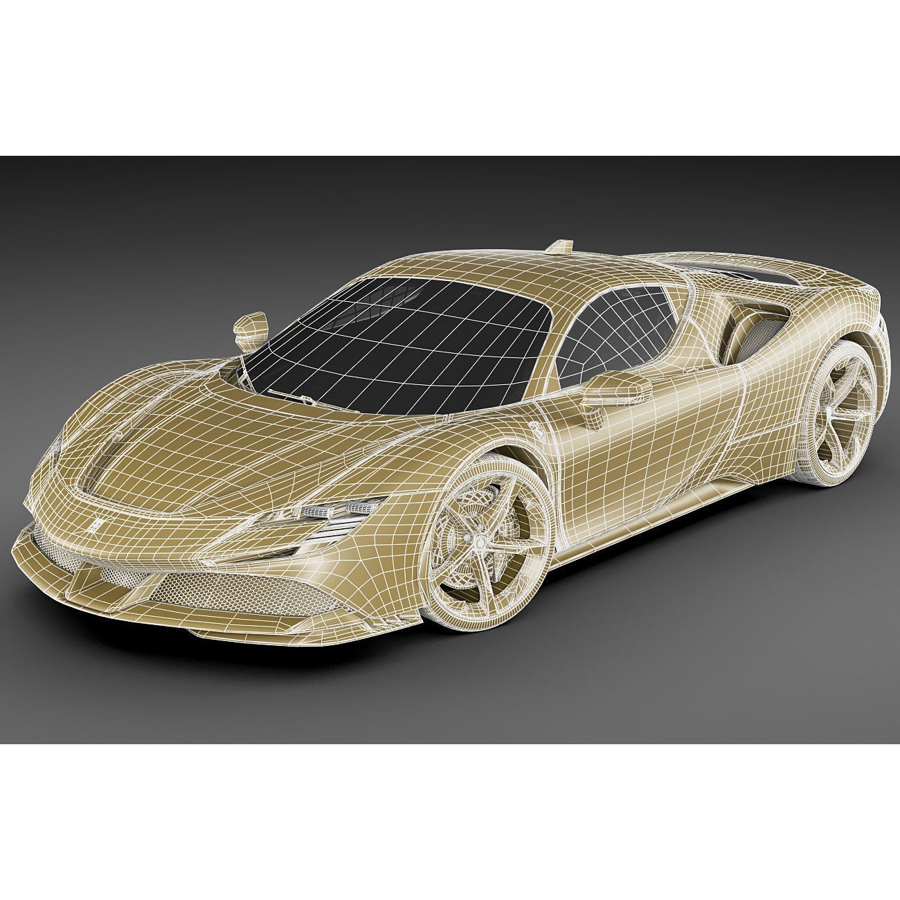 Ferrari SF90 Stradale - High-Detail Game-Ready 3D Model - View 27