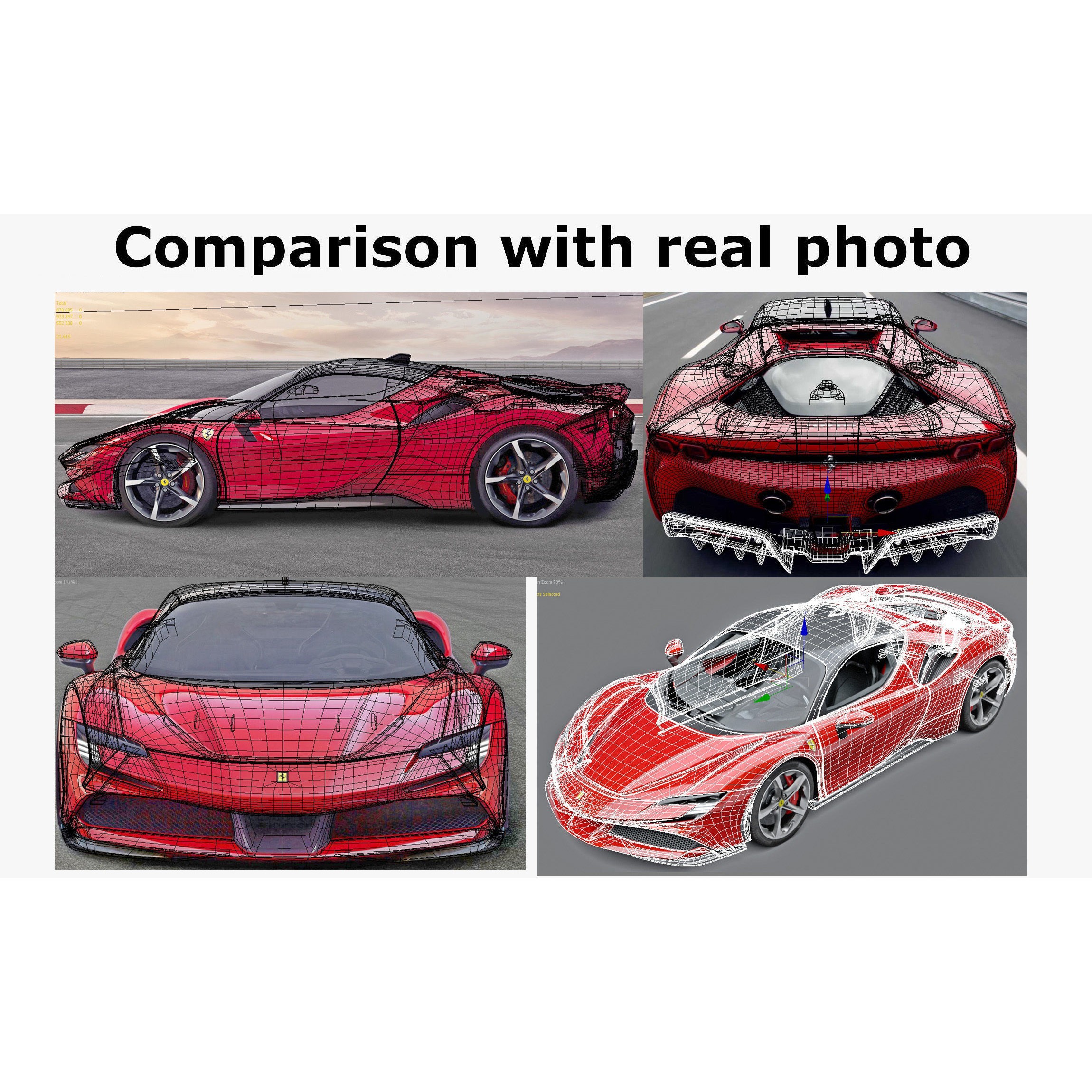 Ferrari SF90 Stradale - High-Detail Game-Ready 3D Model - View 30