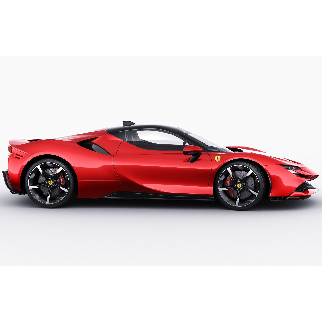 Ferrari SF90 Stradale - High-Detail Game-Ready 3D Model - View 4