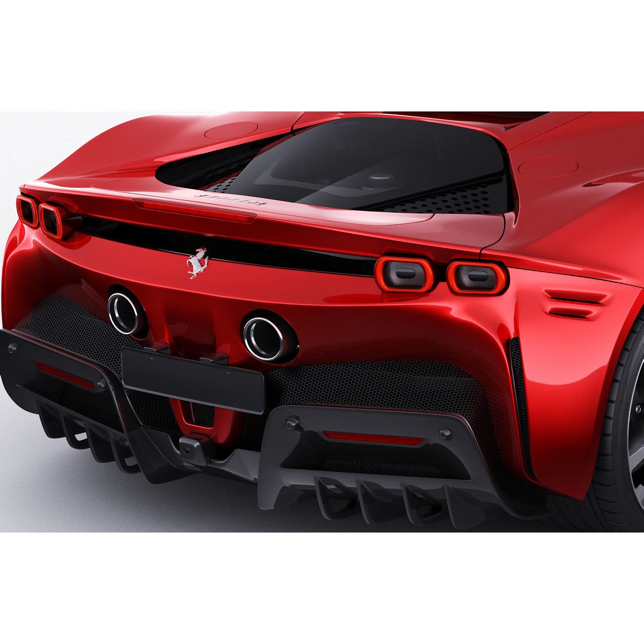 Ferrari SF90 Stradale - High-Detail Game-Ready 3D Model - View 7