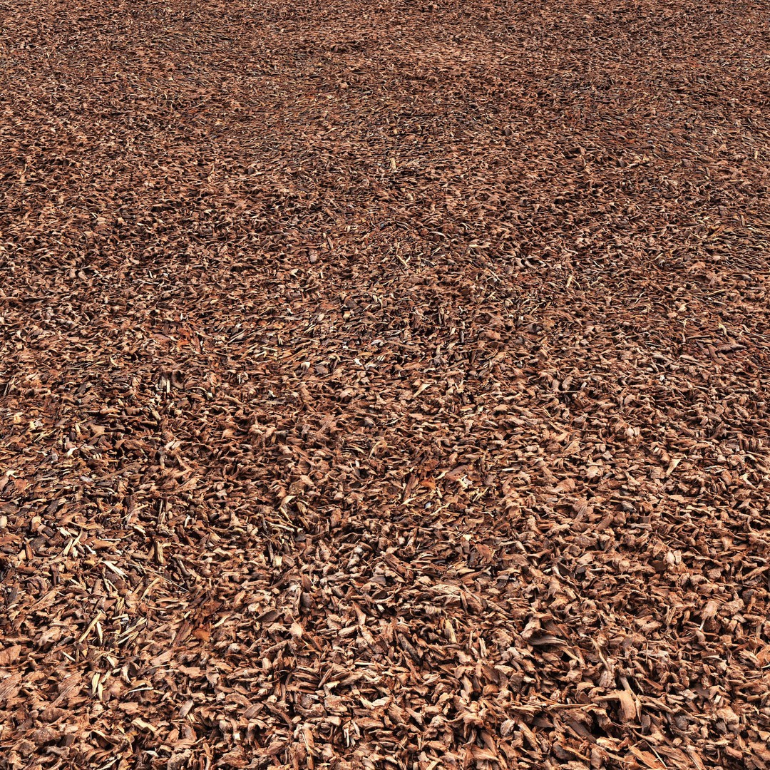 Tree Bark Mulch 3D Model – High Quality Textures, PBR, FBX, OBJ - View 3