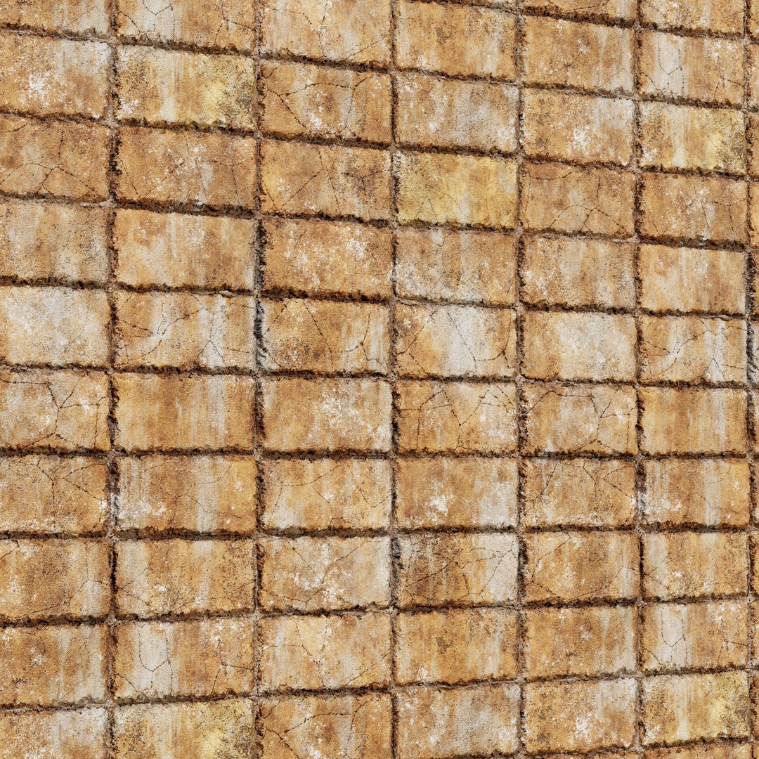 8K PBR Brick Wall Texture 3D Model – Seamless Architectural Textures, FBX - View 11