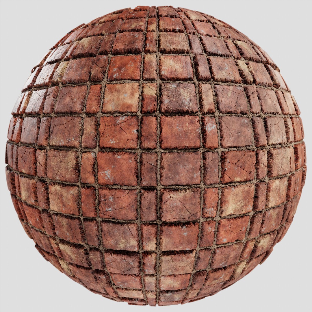 8K PBR Brick Wall Texture 3D Model – Seamless Architectural Textures, FBX - View 13