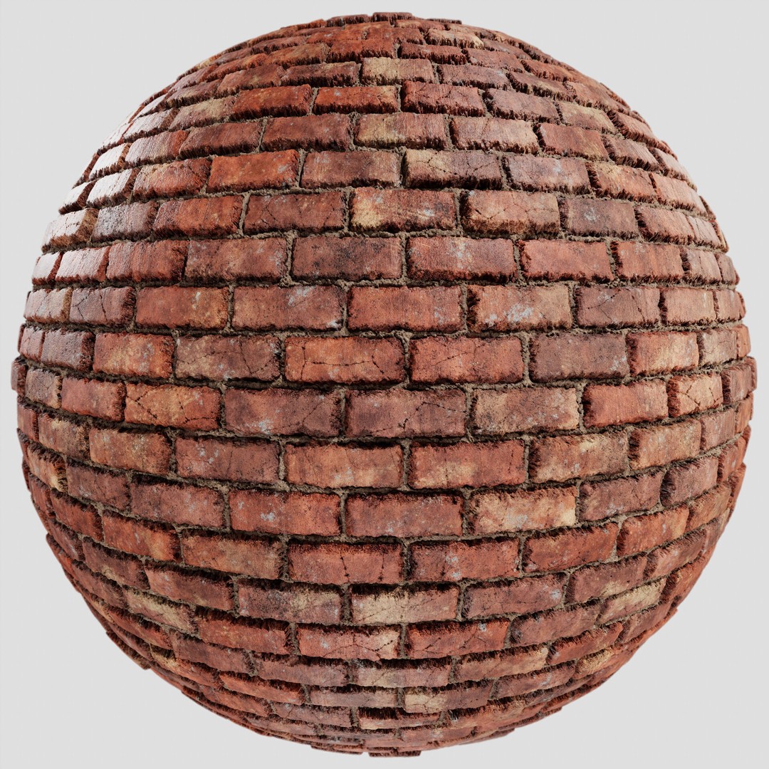 8K PBR Brick Wall Texture 3D Model – Seamless Architectural Textures, FBX - View 14