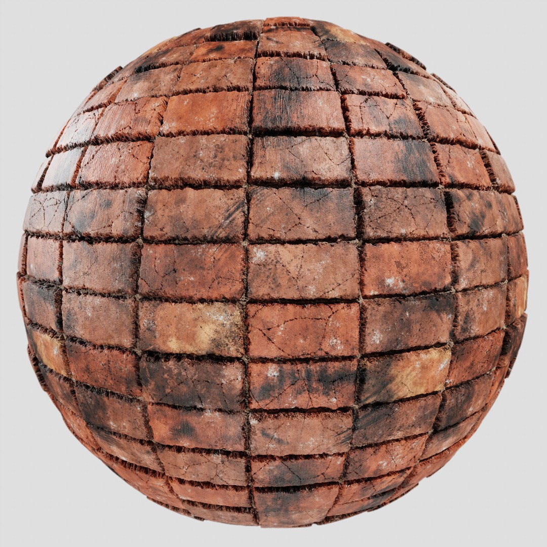 8K PBR Brick Wall Texture 3D Model – Seamless Architectural Textures, FBX - View 15