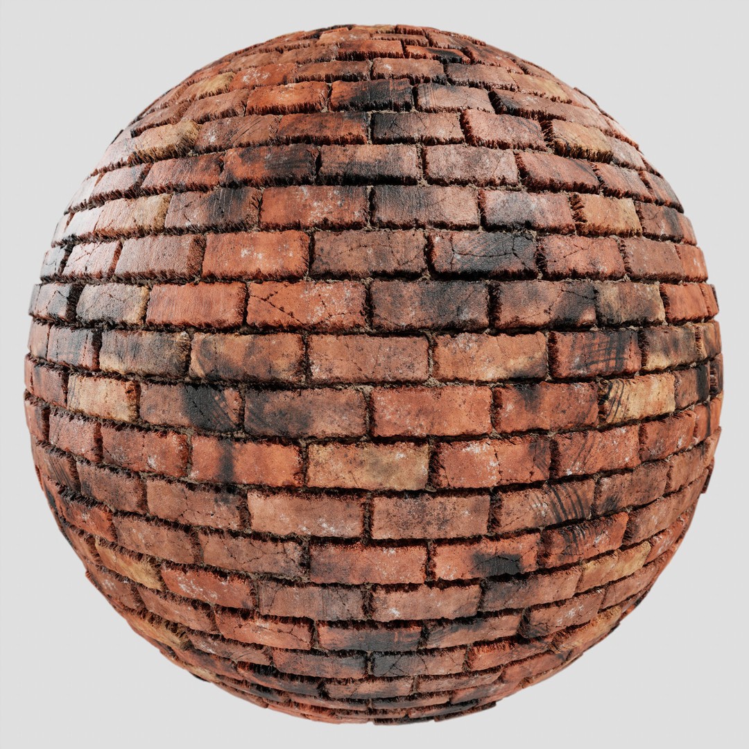 8K PBR Brick Wall Texture 3D Model – Seamless Architectural Textures, FBX - View 17
