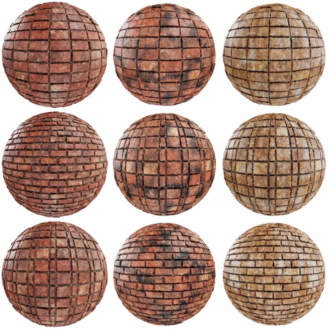 8K PBR Brick Wall Texture 3D Model – Seamless Architectural Textures, FBX - View 2