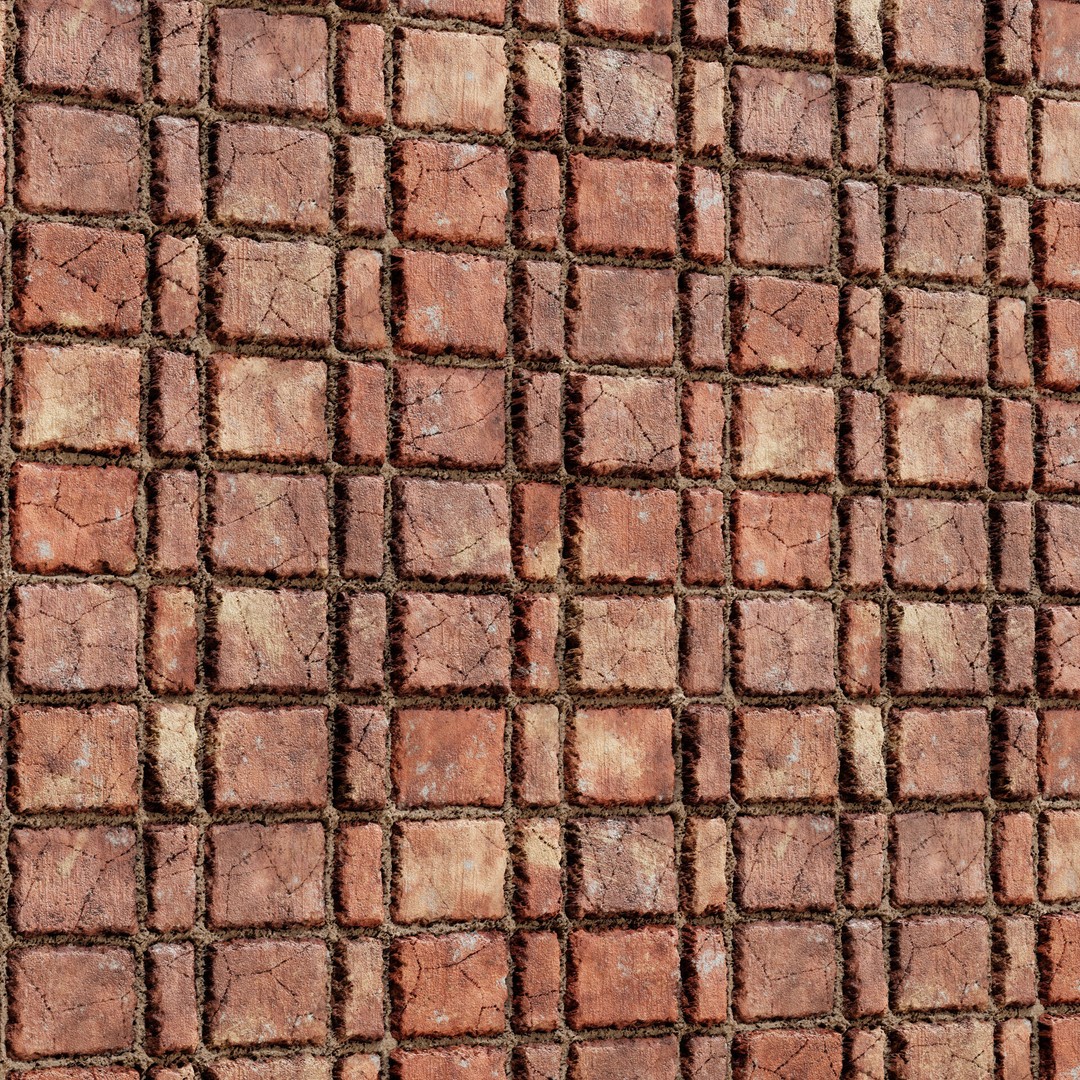 8K PBR Brick Wall Texture 3D Model – Seamless Architectural Textures, FBX - View 5
