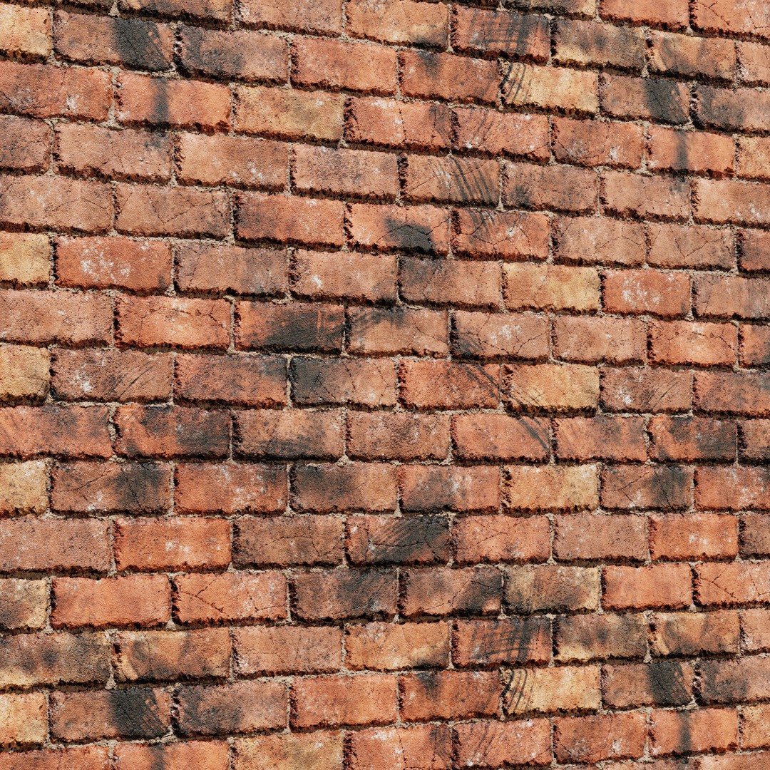 8K PBR Brick Wall Texture 3D Model – Seamless Architectural Textures, FBX - View 7