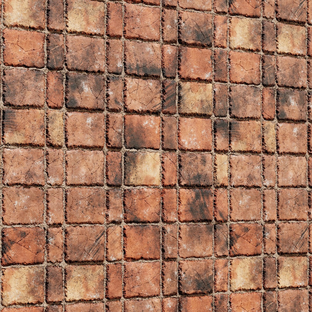 8K PBR Brick Wall Texture 3D Model – Seamless Architectural Textures, FBX - View 8