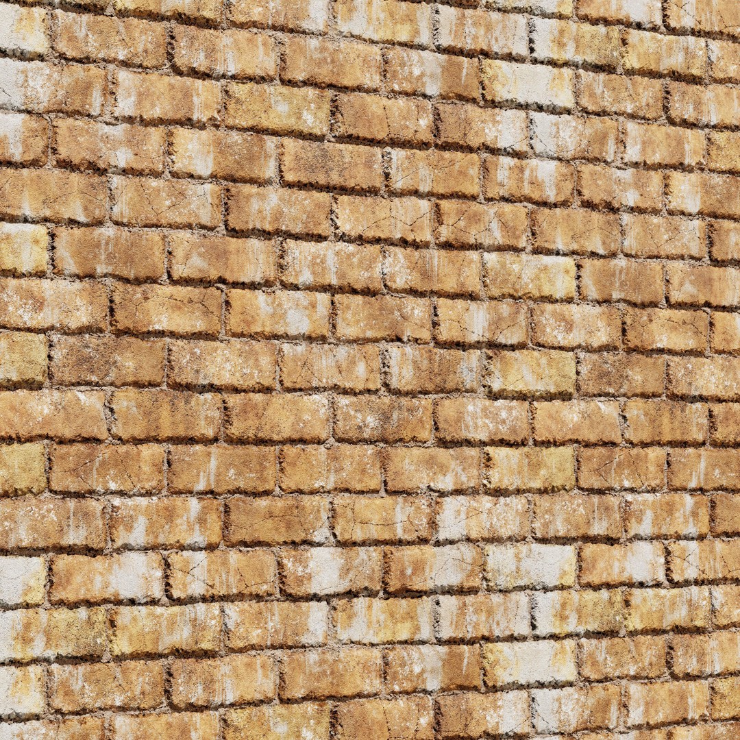 8K PBR Brick Wall Texture 3D Model – Seamless Architectural Textures, FBX - View 9