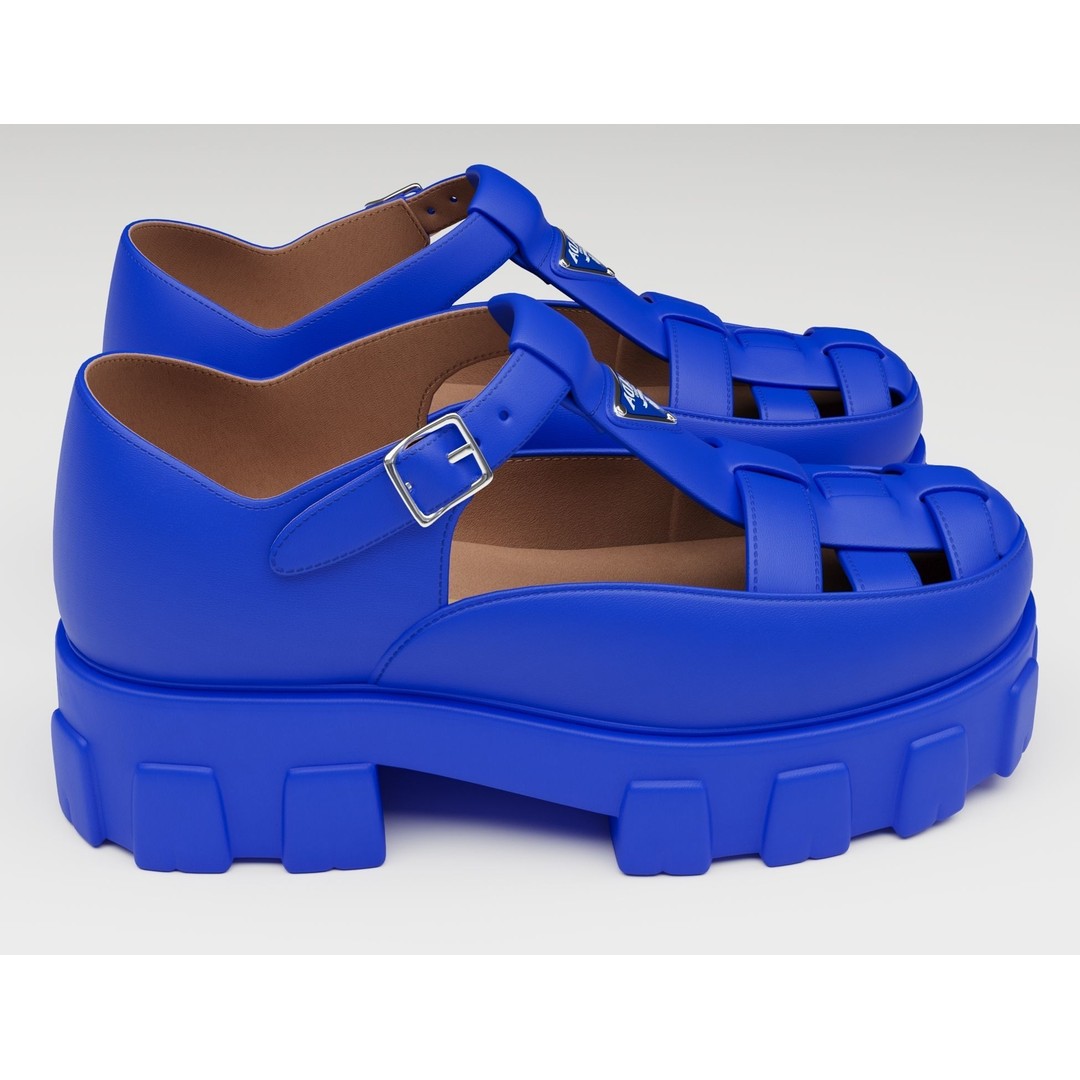 Chunky Sandals 3D Model – Low Poly Game-Ready Footwear, FBX, OBJ - View 3
