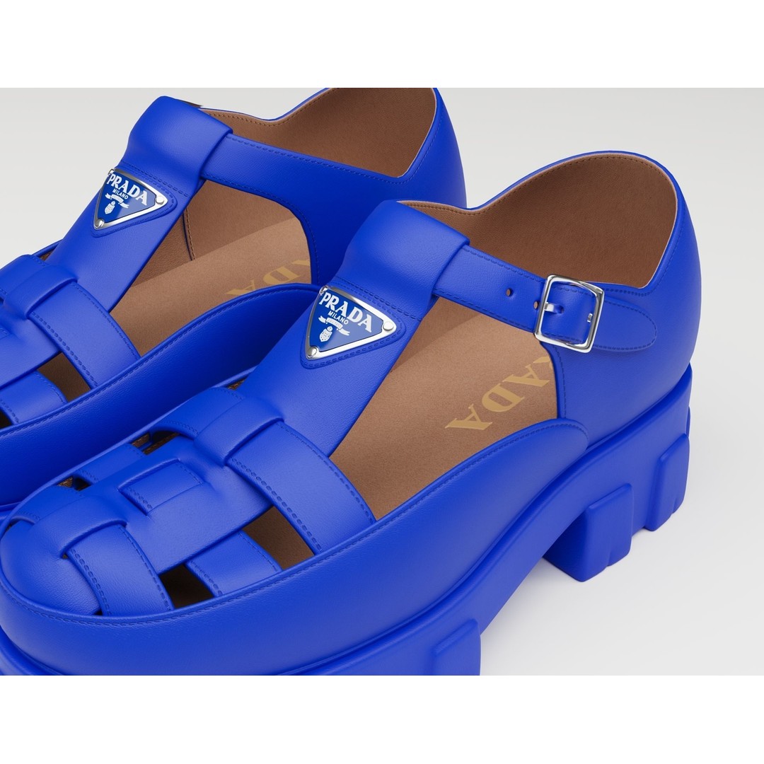 Chunky Sandals 3D Model – Low Poly Game-Ready Footwear, FBX, OBJ - View 6