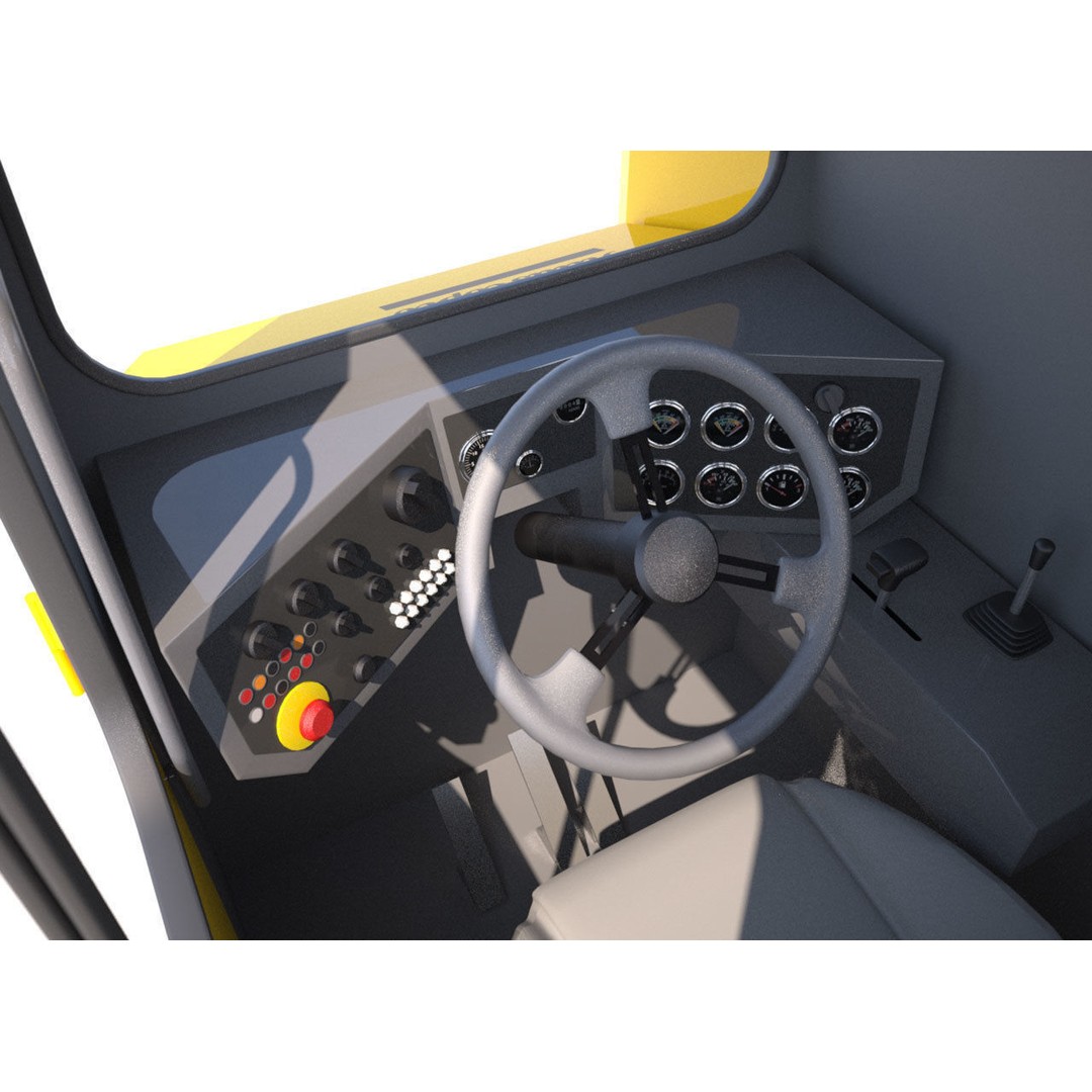Underground Mining Truck 3D Model – High Poly PBR Asset, FBX