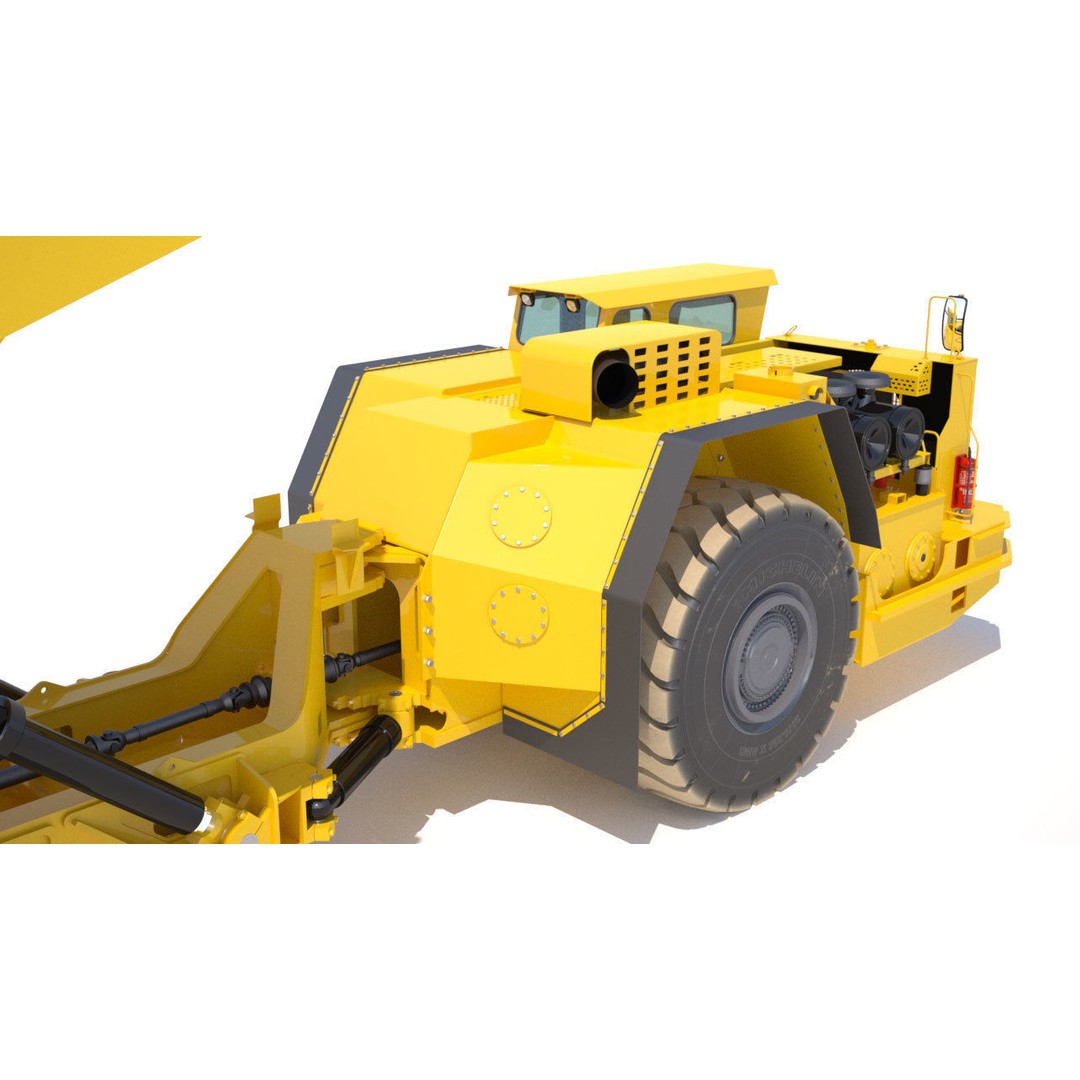 Underground Mining Truck 3D Model – High Poly PBR Asset, FBX - View 17