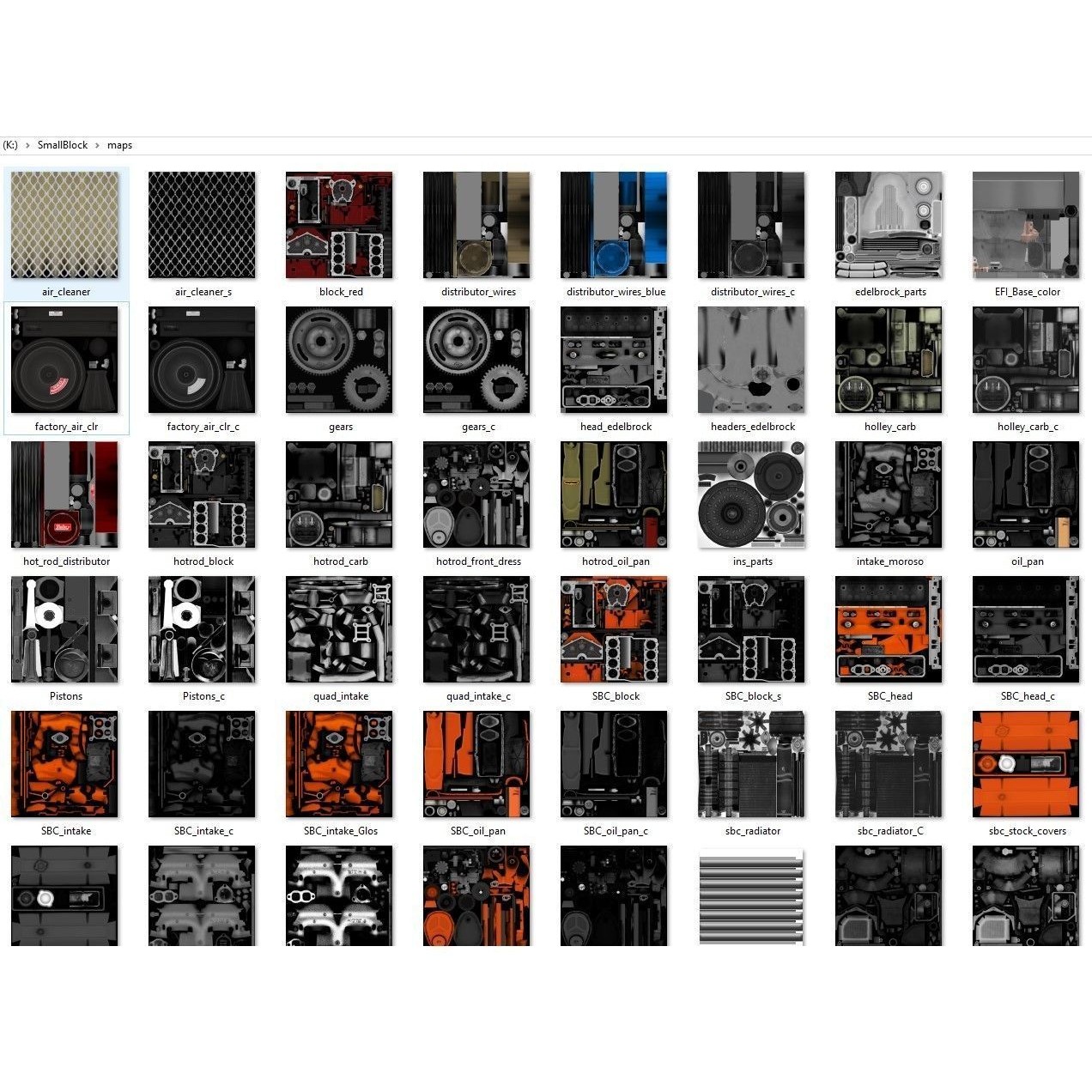 V8 HotRod Engine - Low-Poly Game-Ready 3D Model