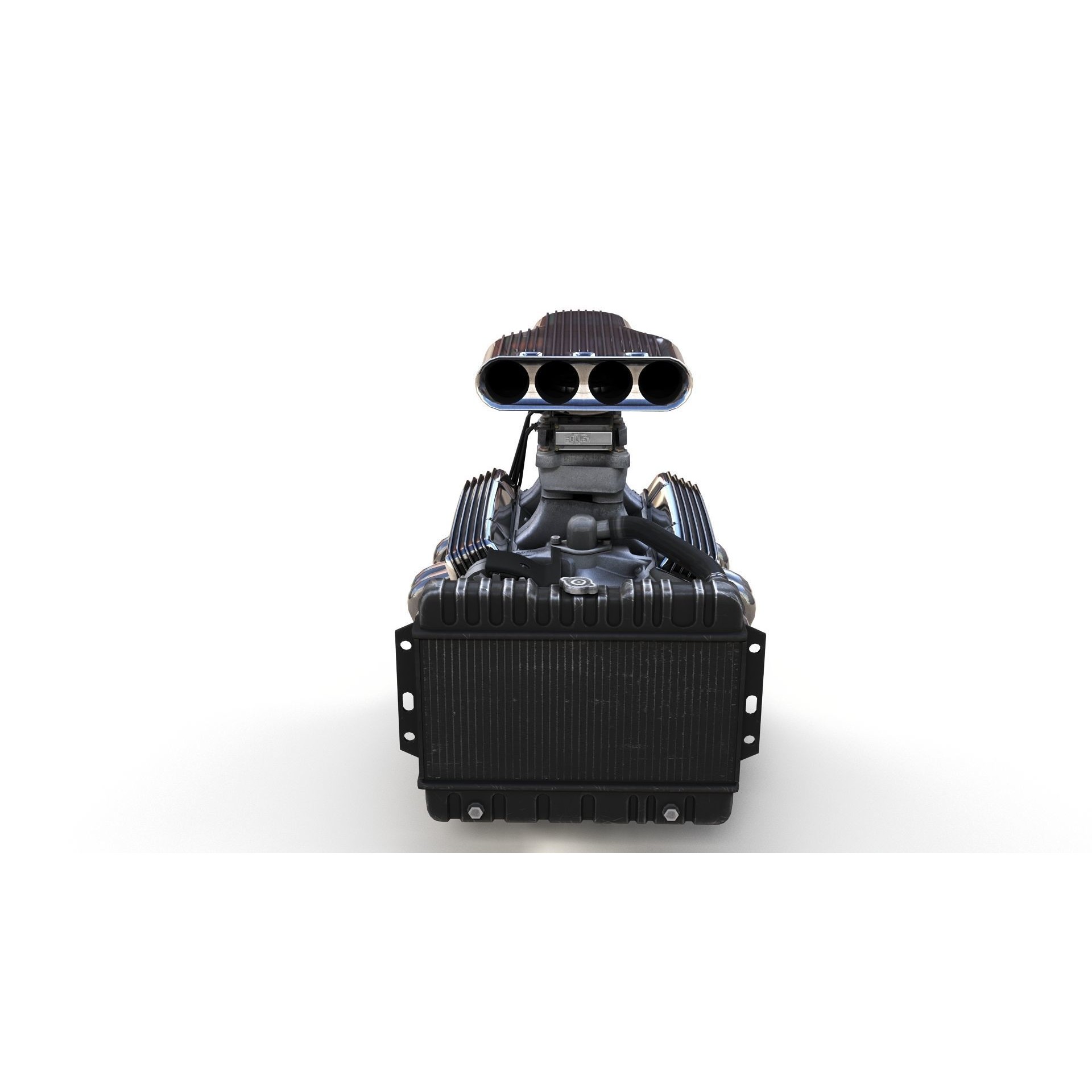 V8 HotRod Engine - Low-Poly Game-Ready 3D Model - View 47