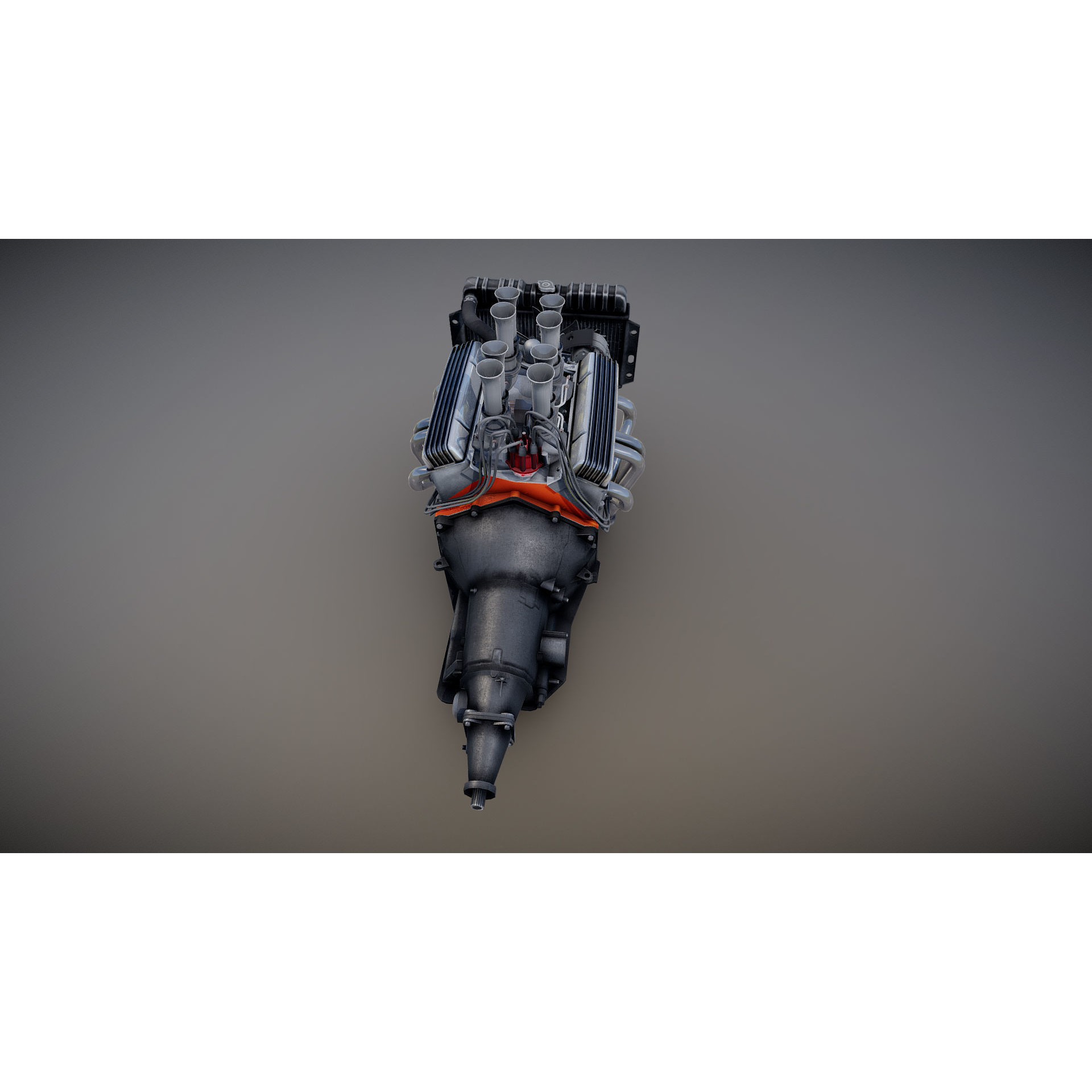 V8 HotRod Engine - Low-Poly Game-Ready 3D Model - View 57