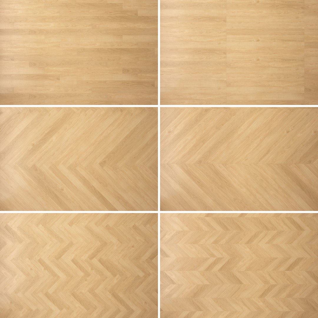 Wood Floor 3D Model – Architectural Textures, PBR, FBX, OBJ - View 3