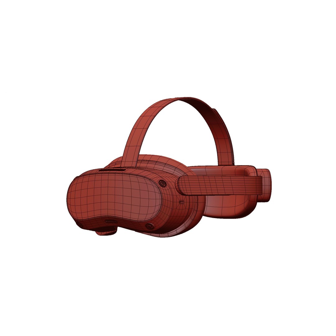 PICO 4 VR Headset 3D Model – High Poly Game Asset, FBX, OBJ - View 23
