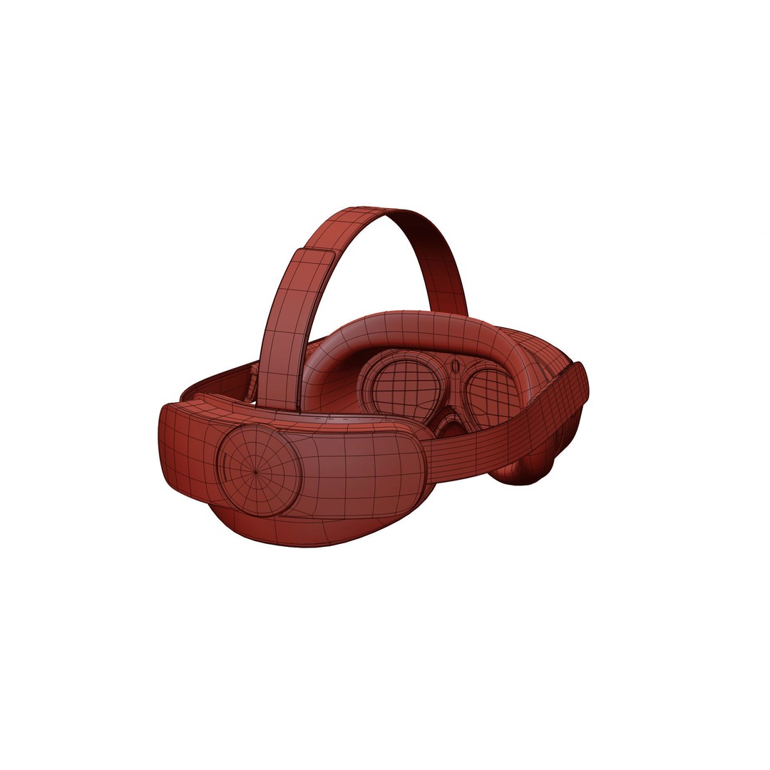 PICO 4 VR Headset 3D Model – High Poly Game Asset, FBX, OBJ - View 27
